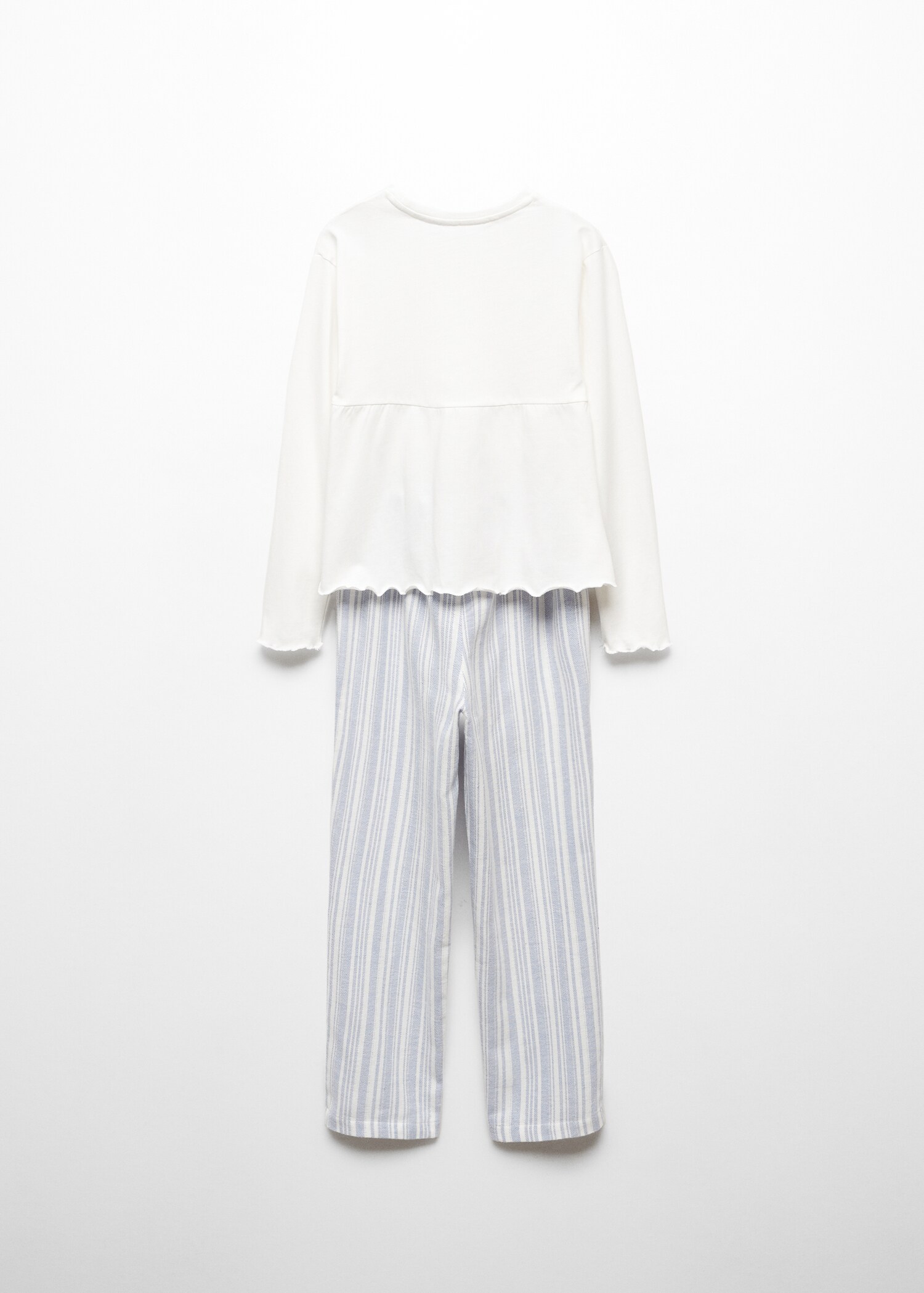 Striped cotton long pyjama - Зворотна сторона товару
