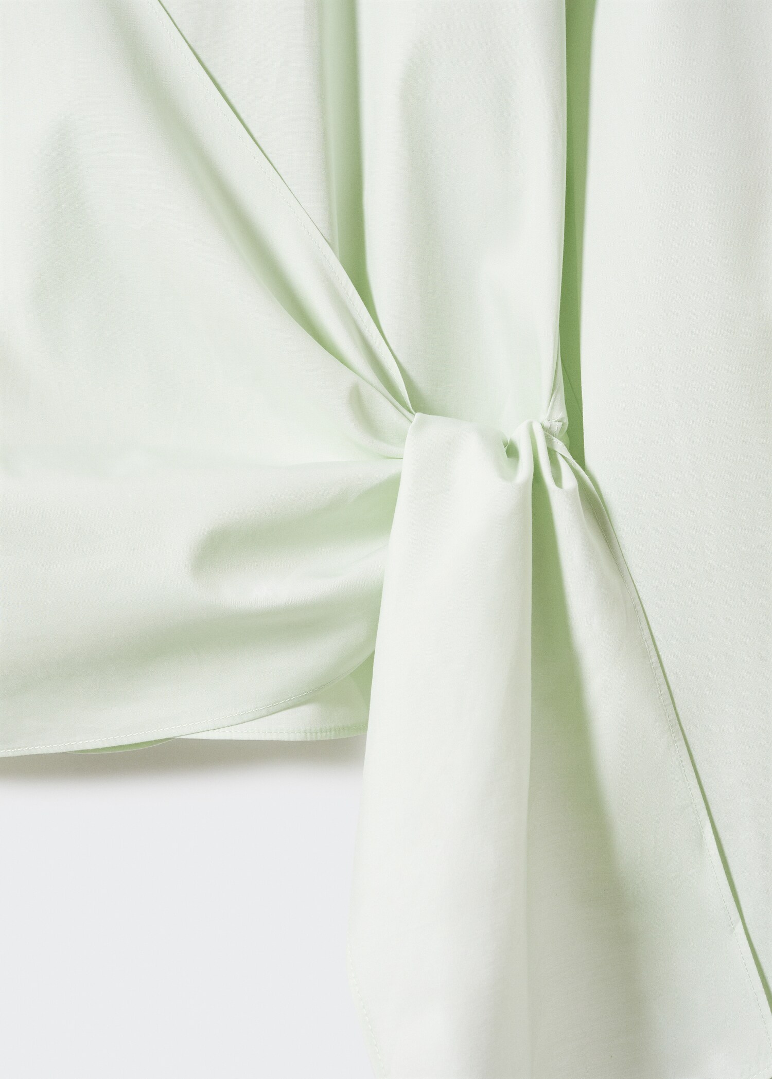 Wrap shirt with knot detail - Details of the article 8