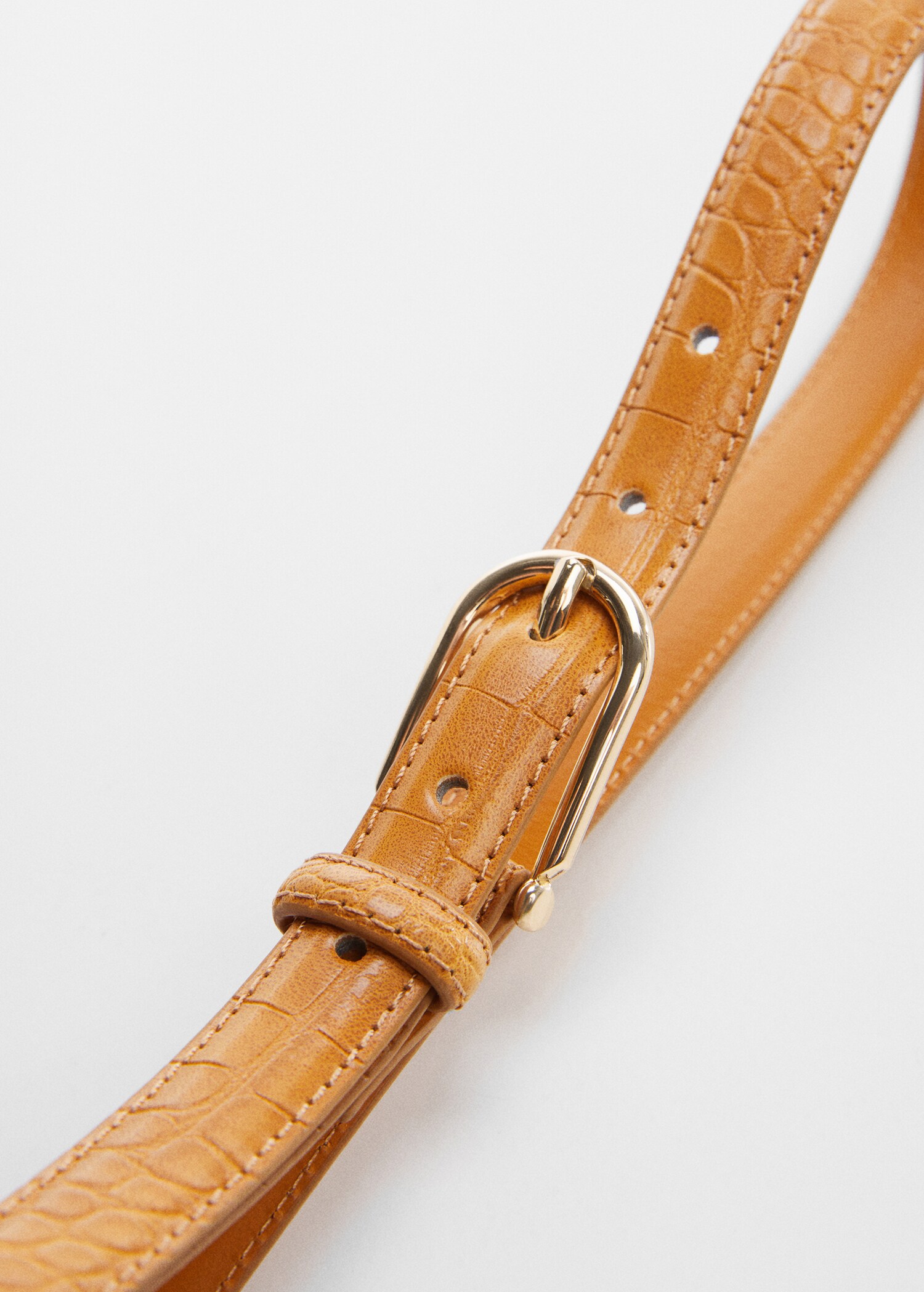 Buckle skinny belt - Details of the article 1