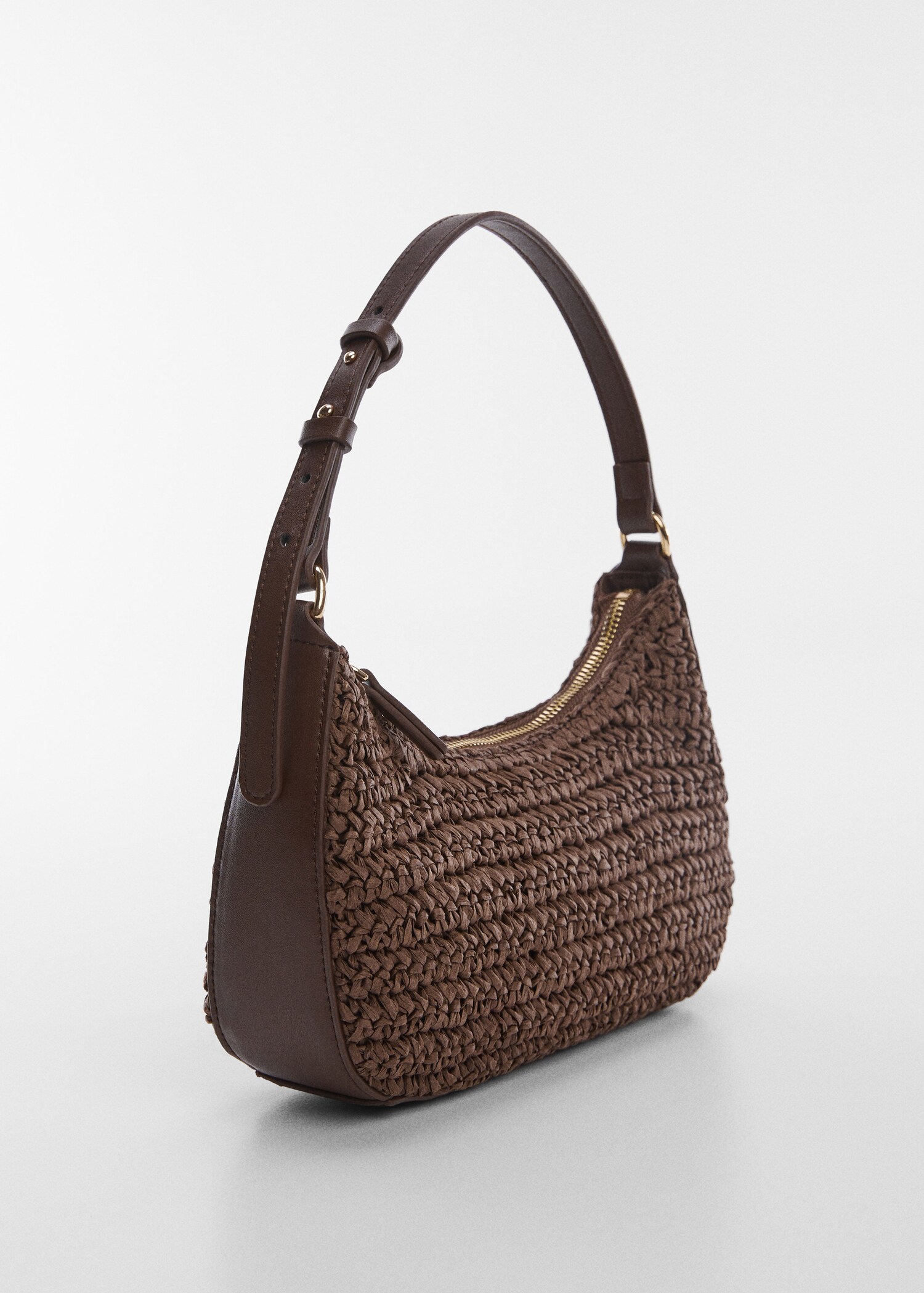 Borsa spalla fibra naturale - Piano medio