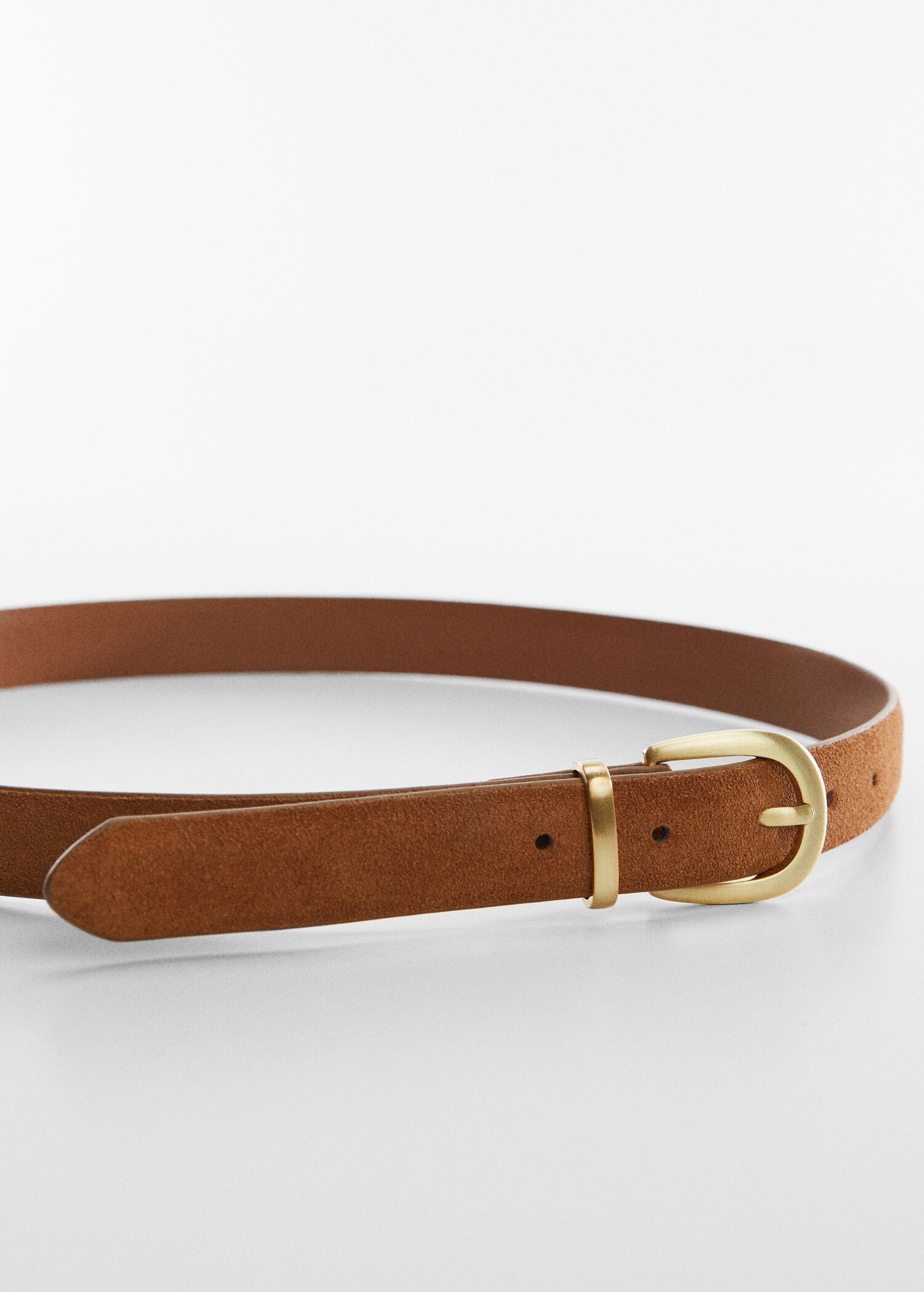Buckle leather belt - Medium plane