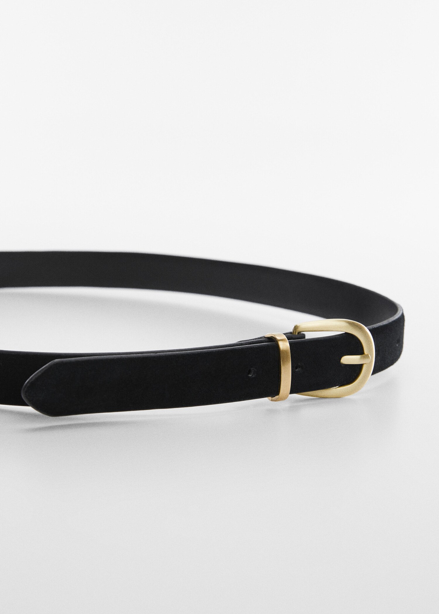 Buckle leather belt - Plan mediu