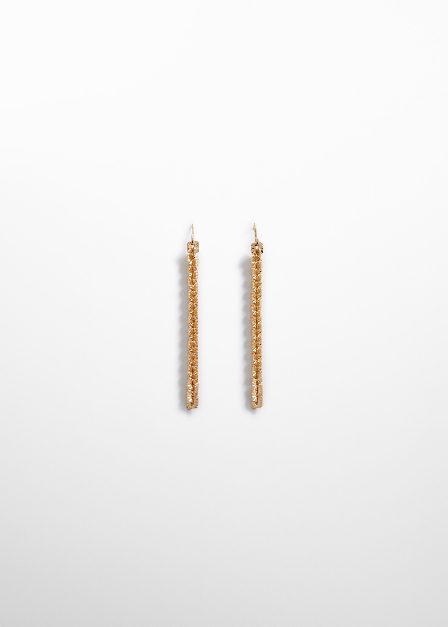 Rhinestone pendant earrings - Article without model