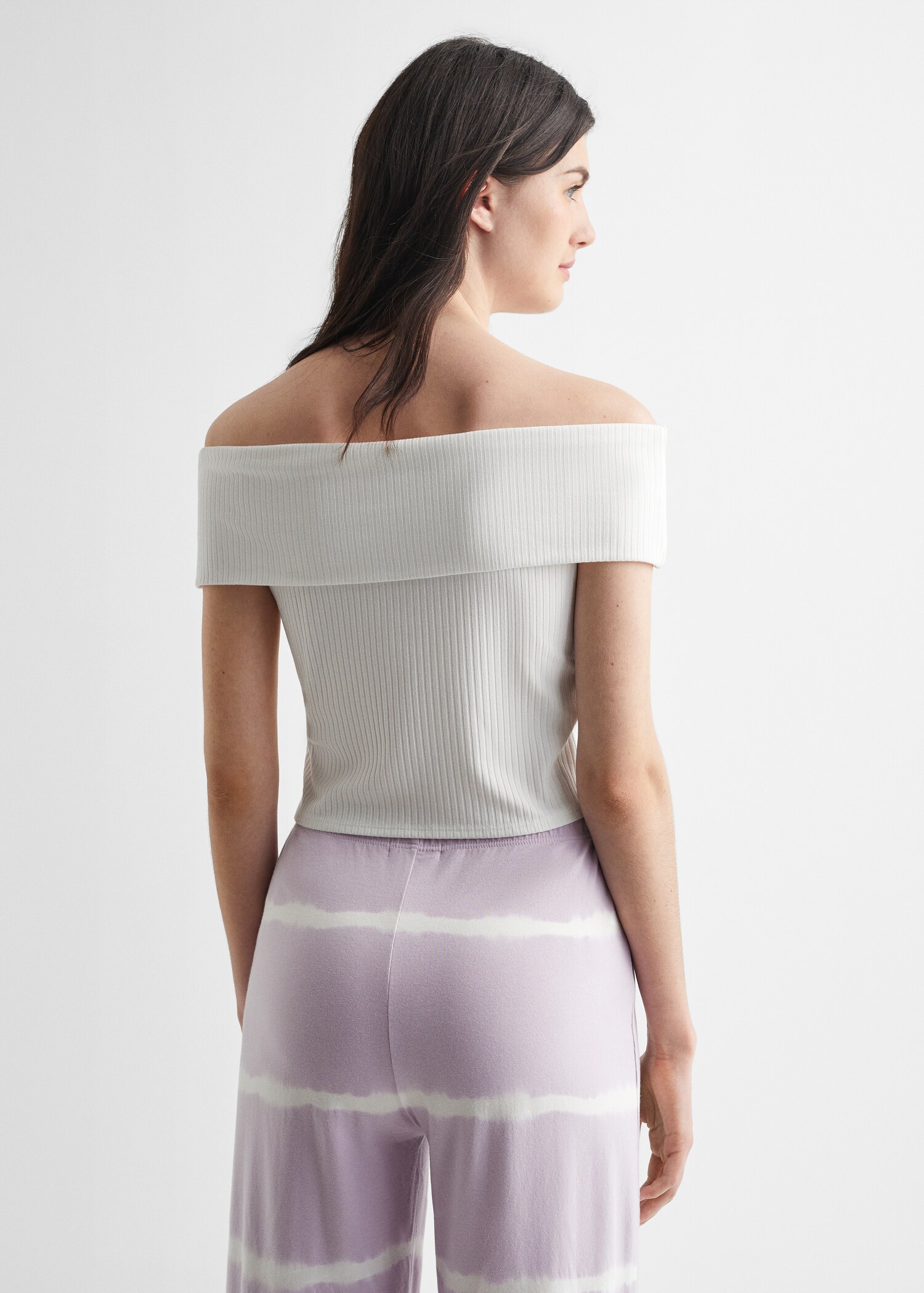 Ribbed crop top - Reverse of the article