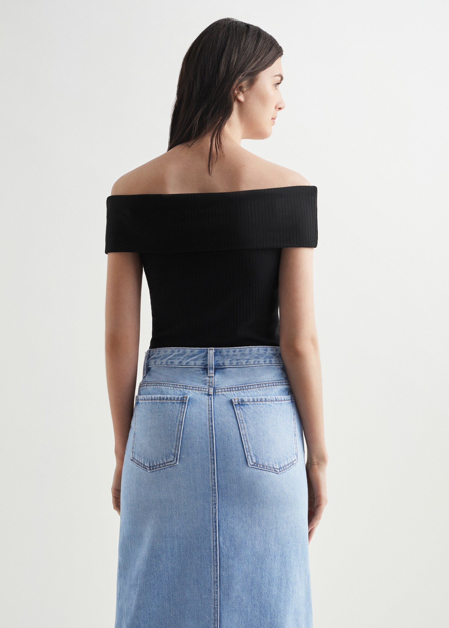 Ribbed crop top - Reverse of the article