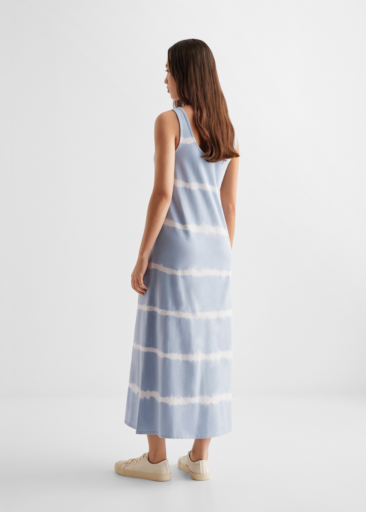 Robe longue rayures - Verso de l’article