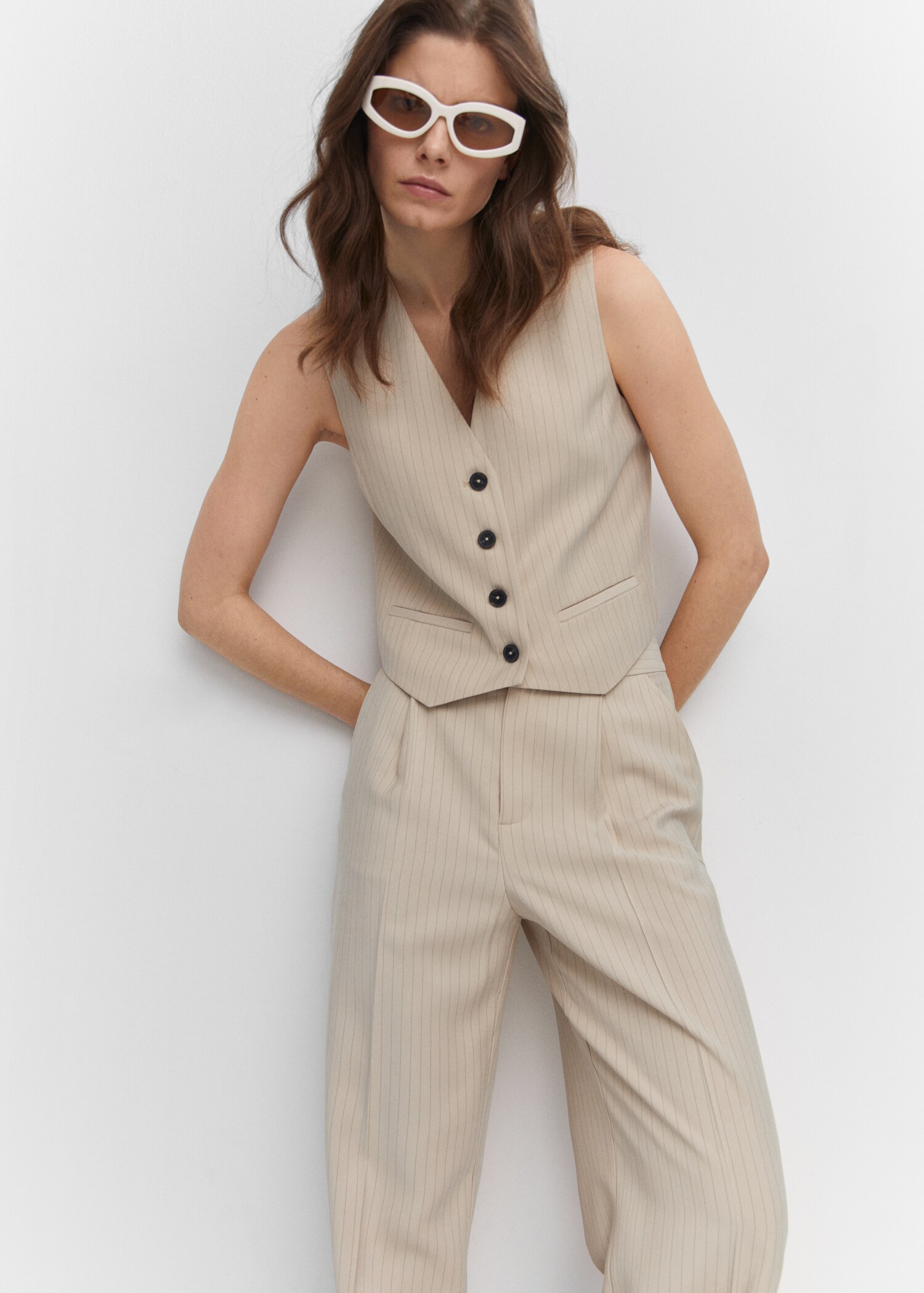Pinstriped waistcoat - Details of the article 2