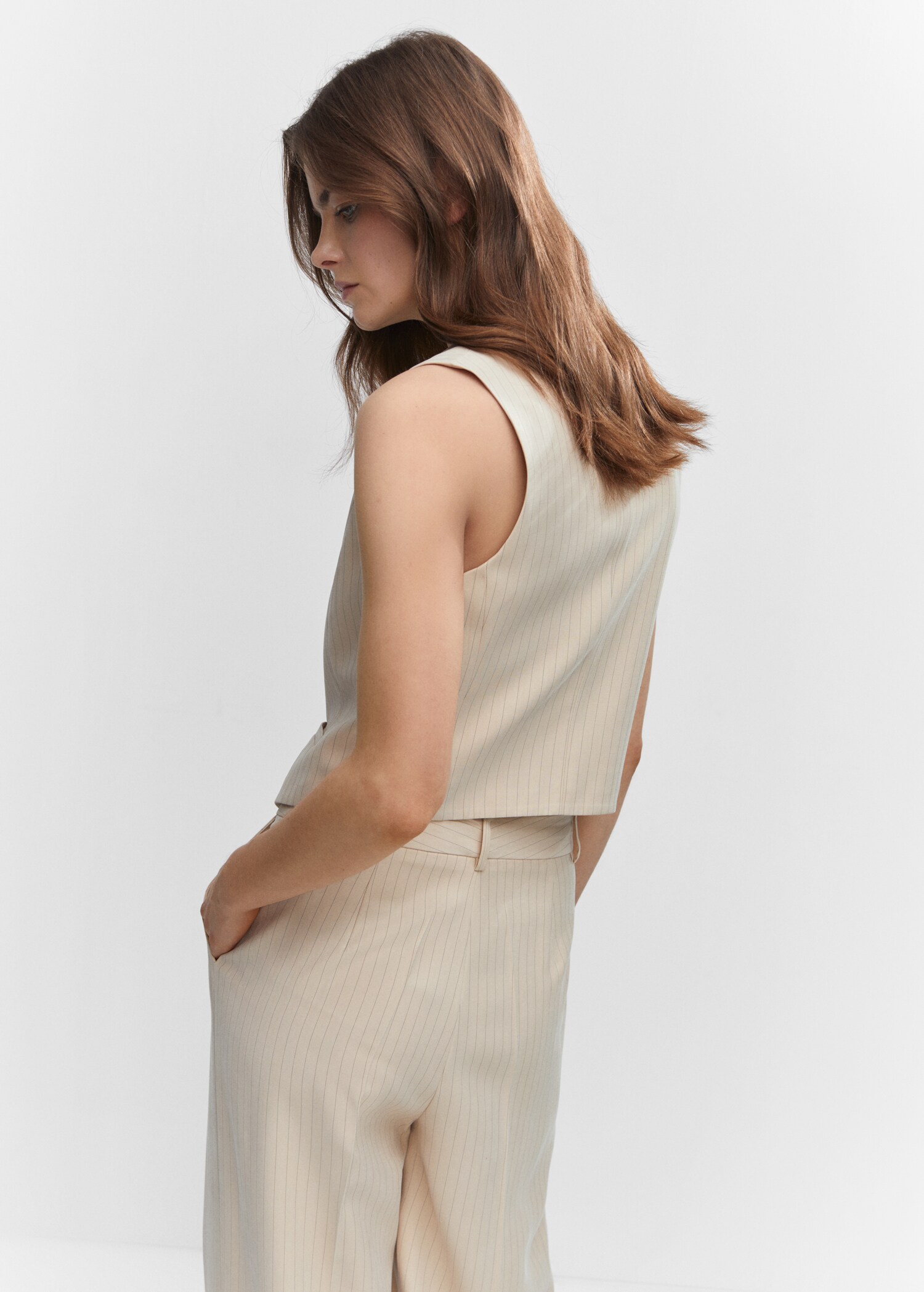Pinstriped waistcoat - Reverse of the article