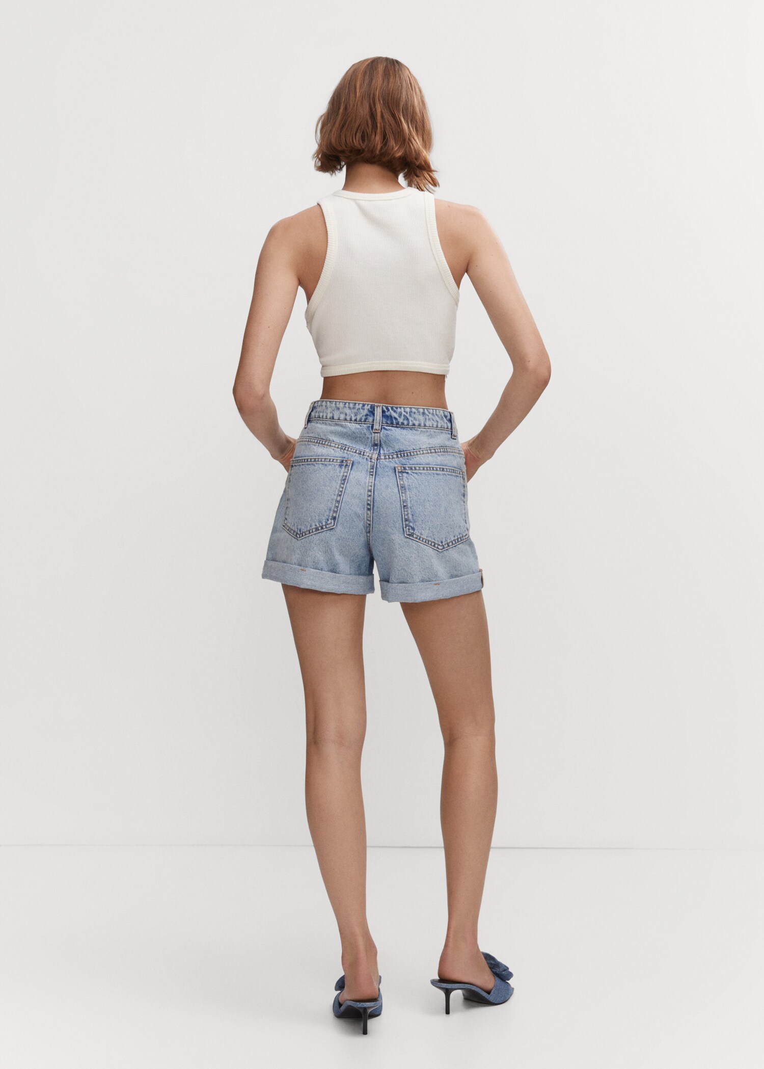 Short jean mom-fit - Verso de l’article