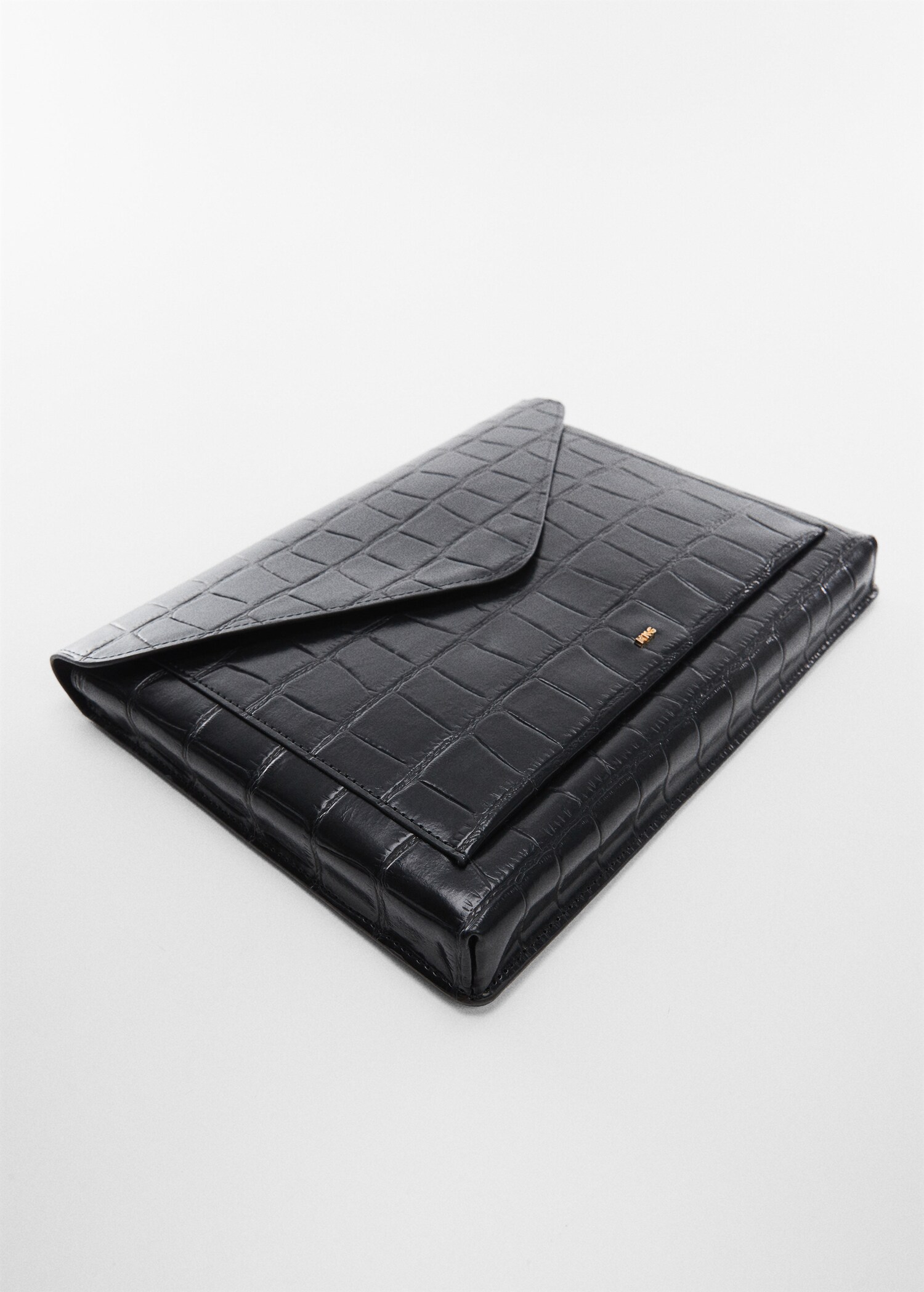 Crocodile laptop case with flap - Details of the article 1