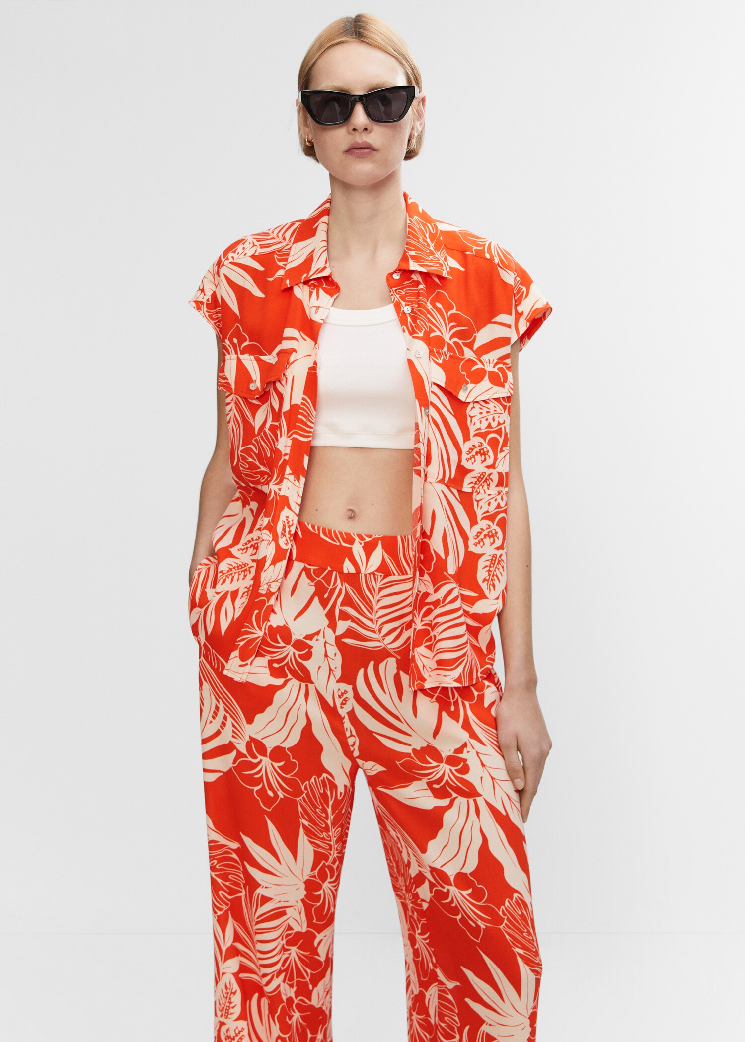 Pantalon fluide imprimé - Détail de l'article 1