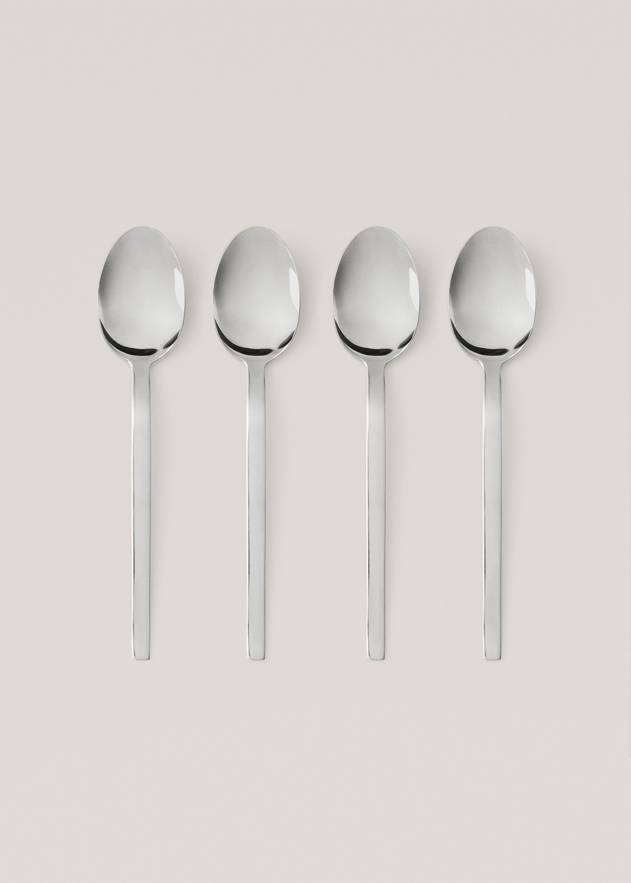 Pack of 4 100% steel spoons - Article without model