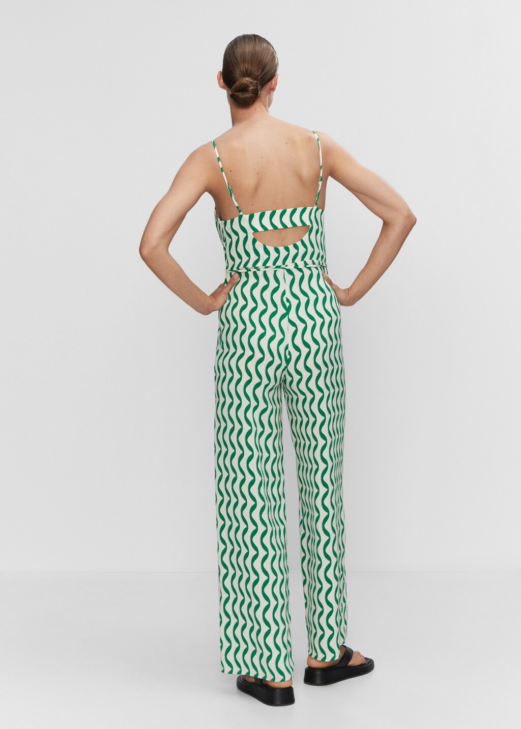 Long jumpsuit with back opening Women MANGO Montenegro