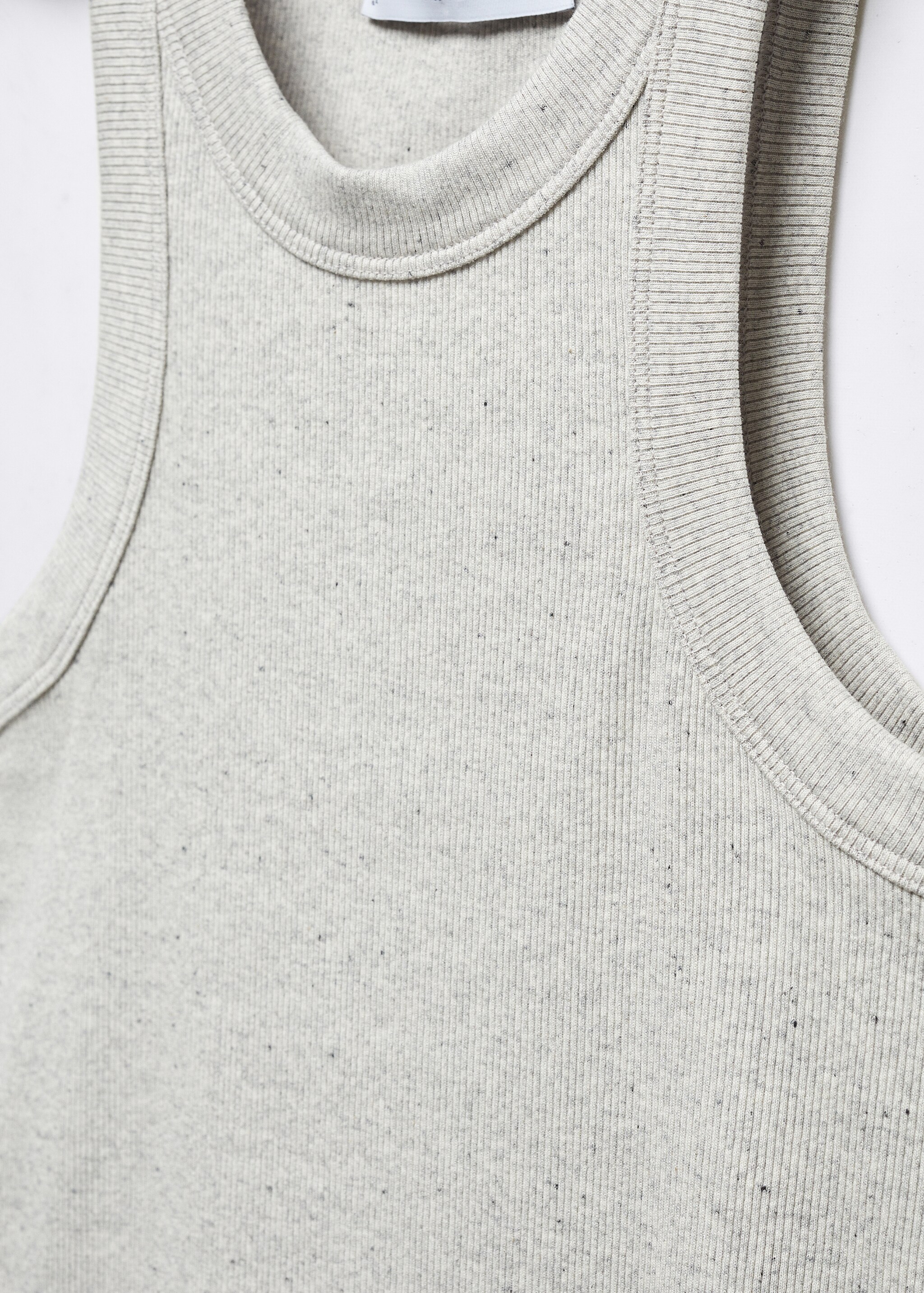 Ribbed cotton-blend top - Details of the article 8