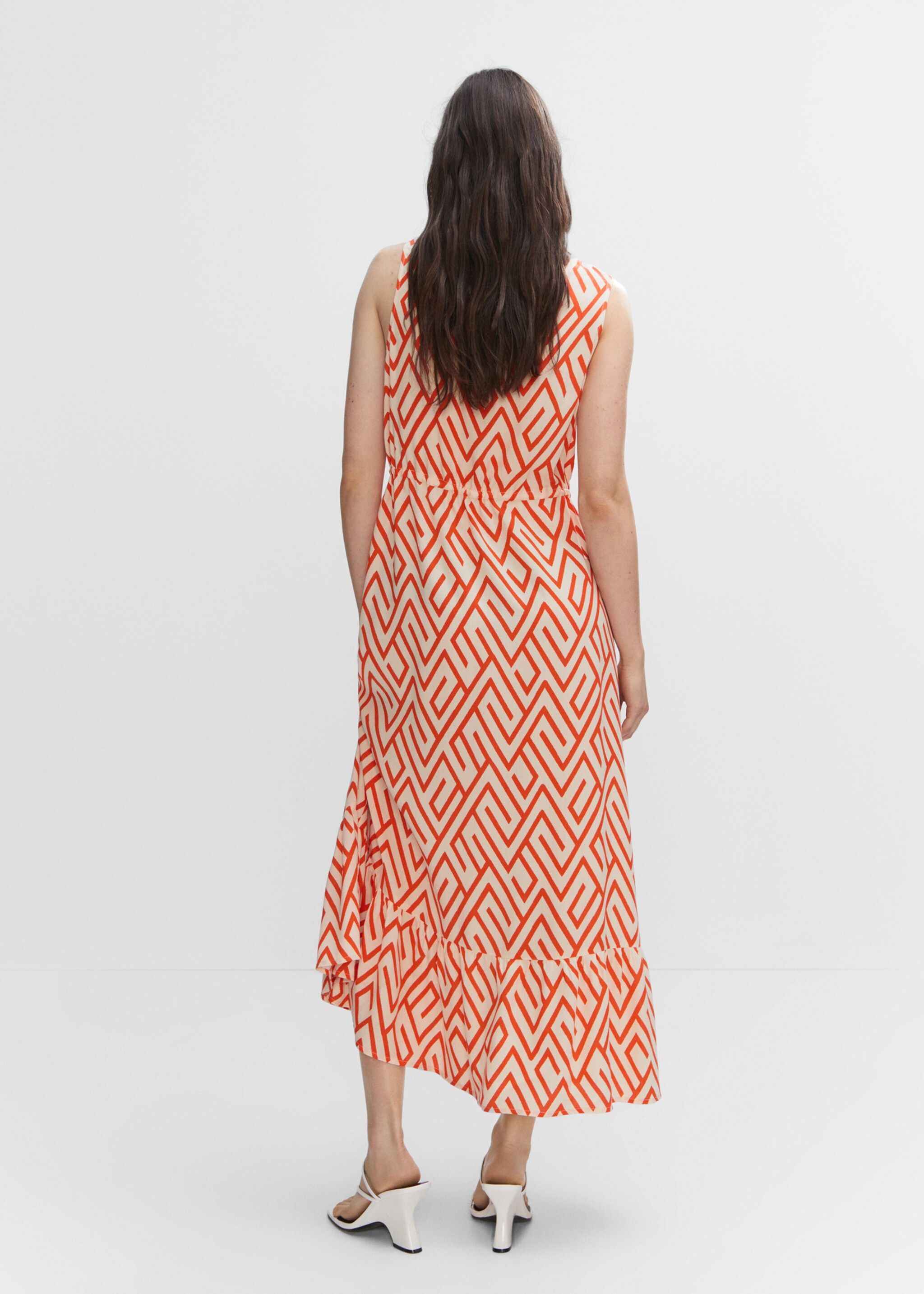 Vestido estampado lazo - Reverso del artículo