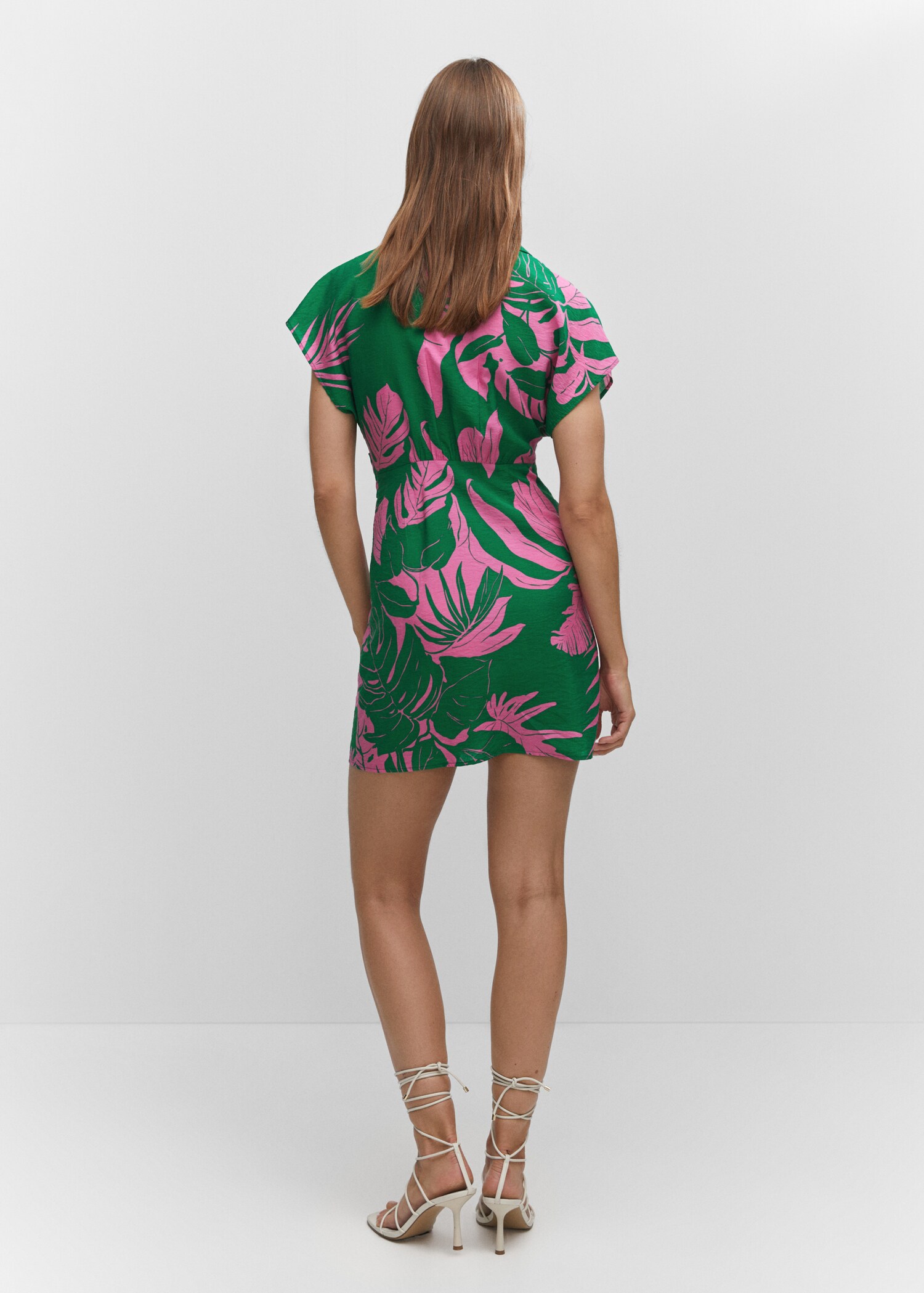 Tropical shirt dress - Reverse of the article