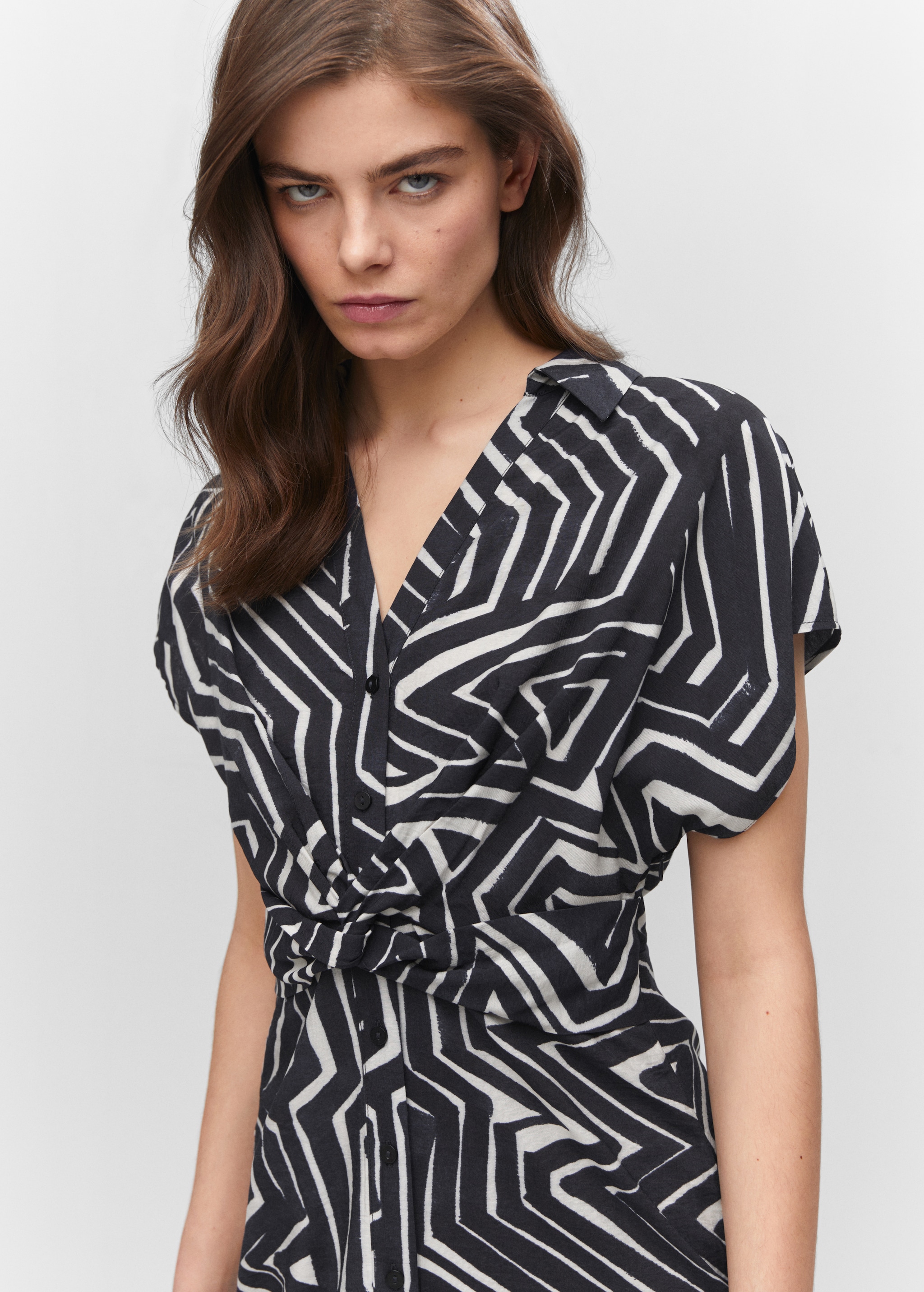 Tropical shirt dress - Details of the article 1