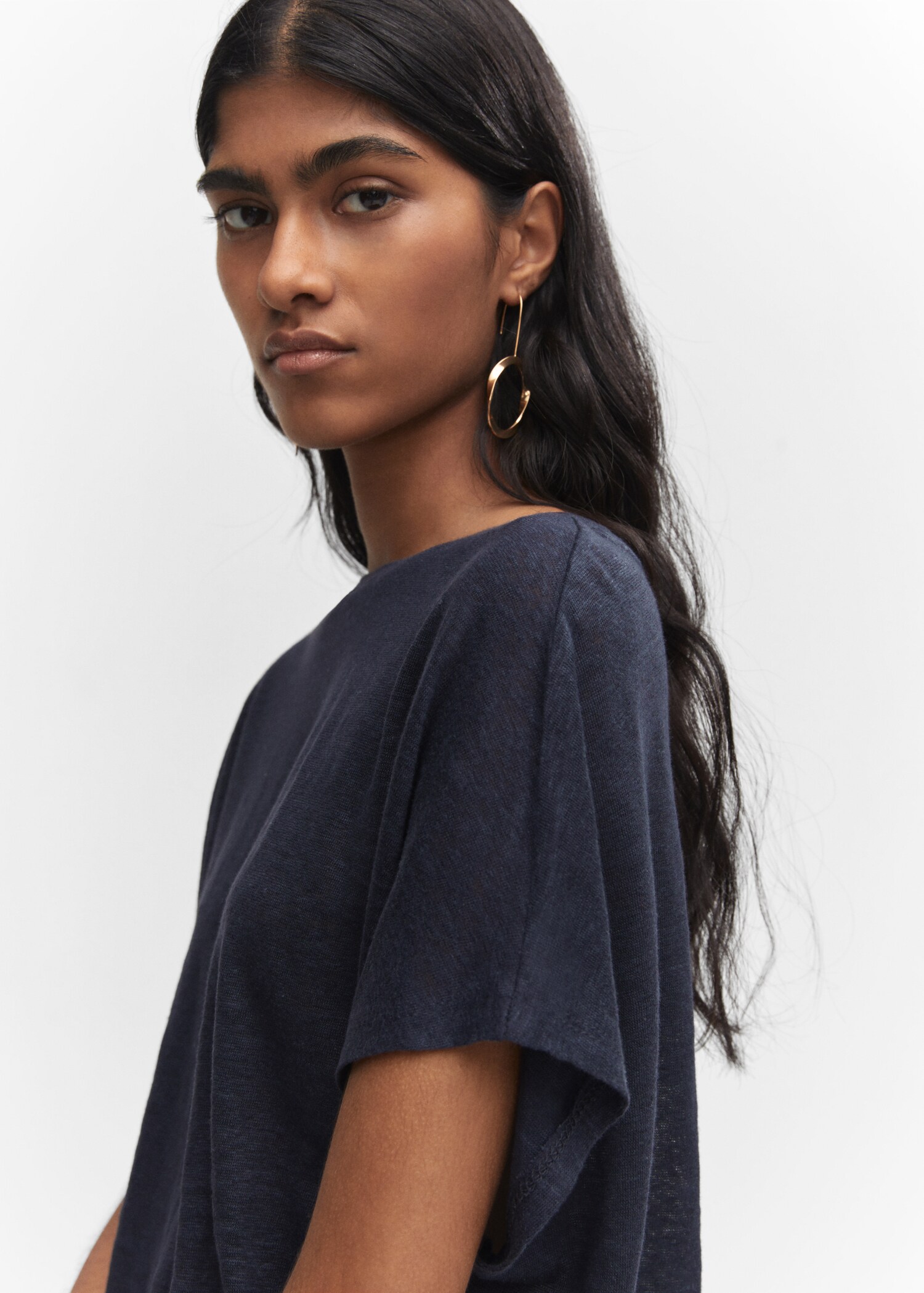 T-shirt lin oversize - Détail de l'article 1