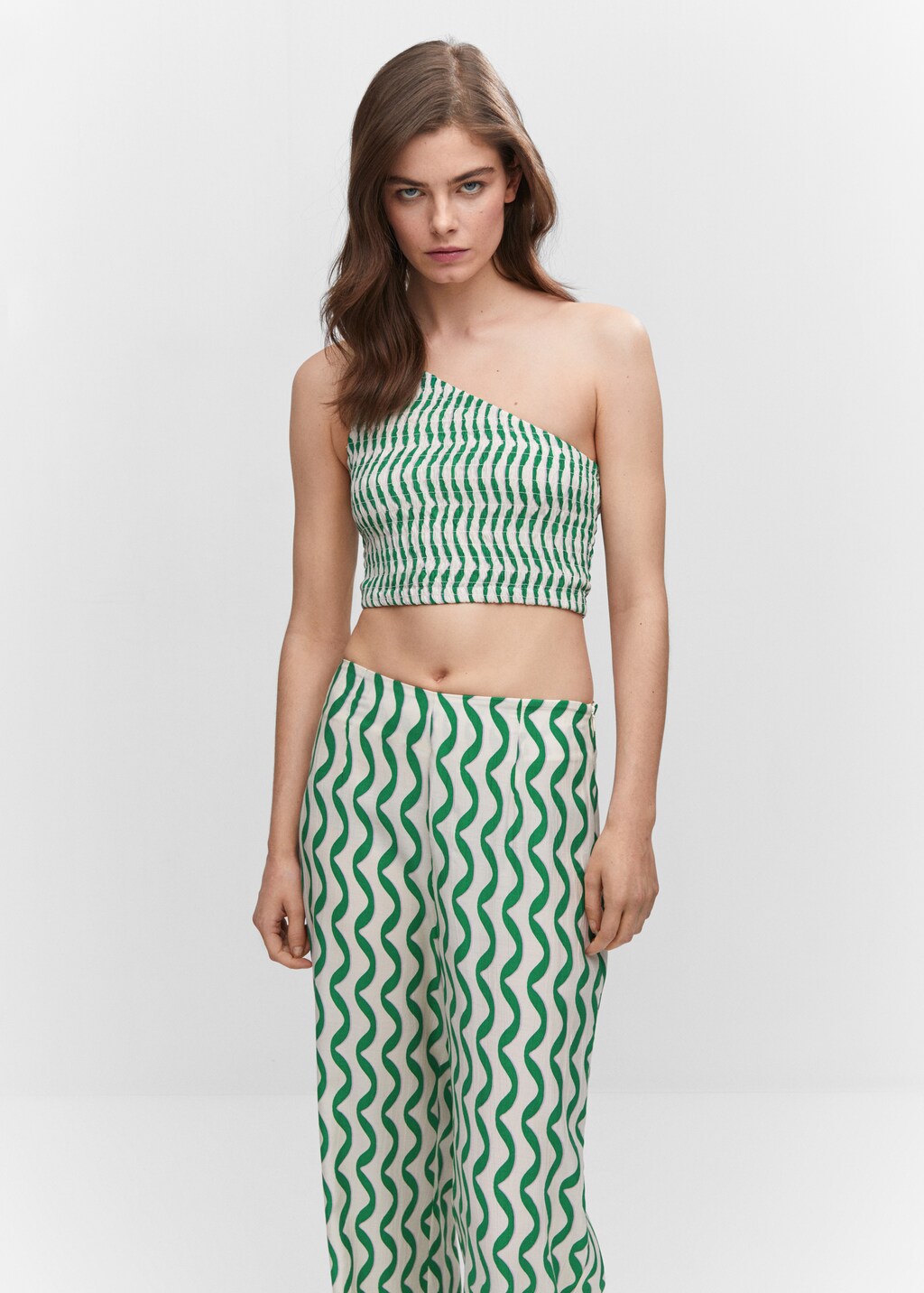 Ruched Asymmetric Top