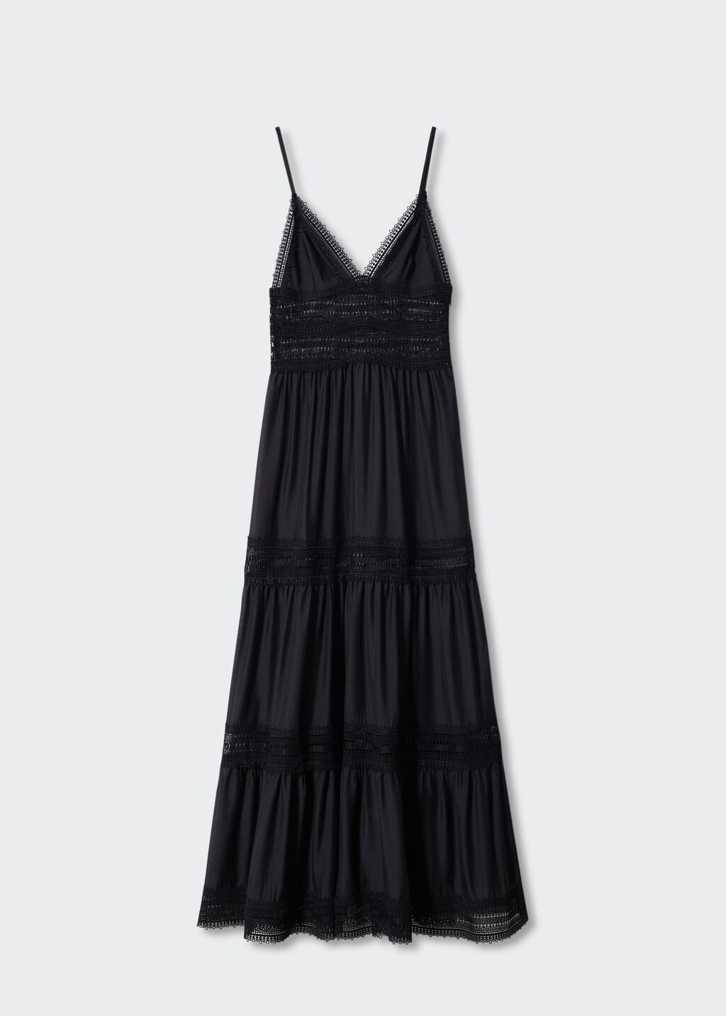 Lace panel dress - Women | MANGO Japan
