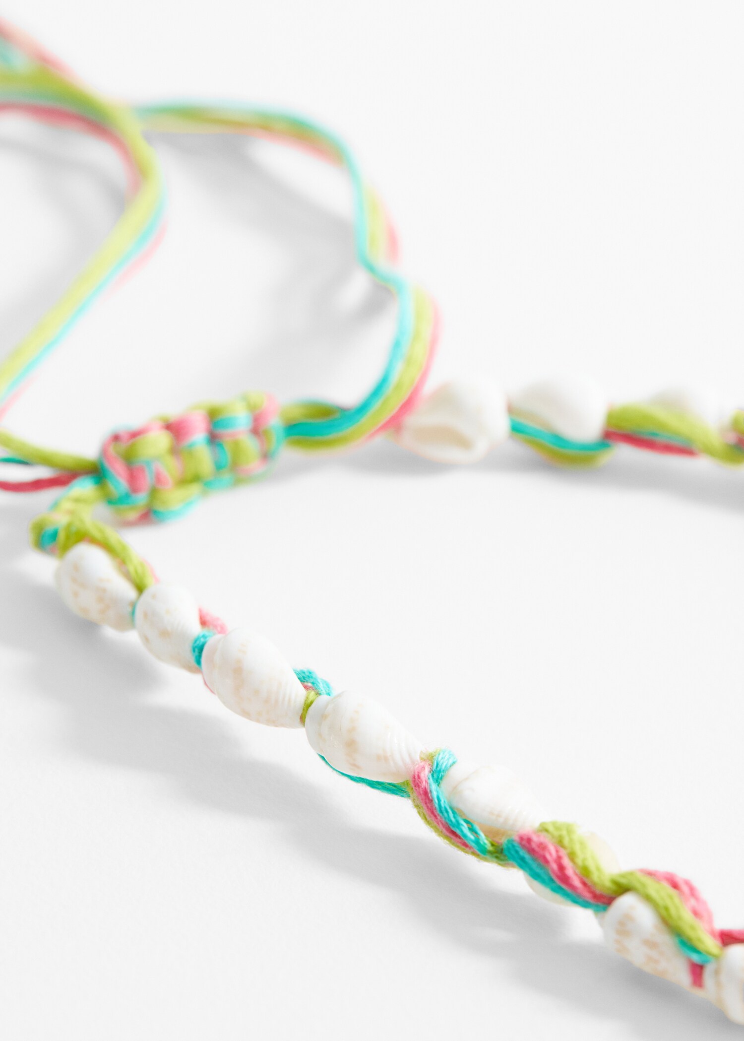 Seashell anklet bracelet - Середній план