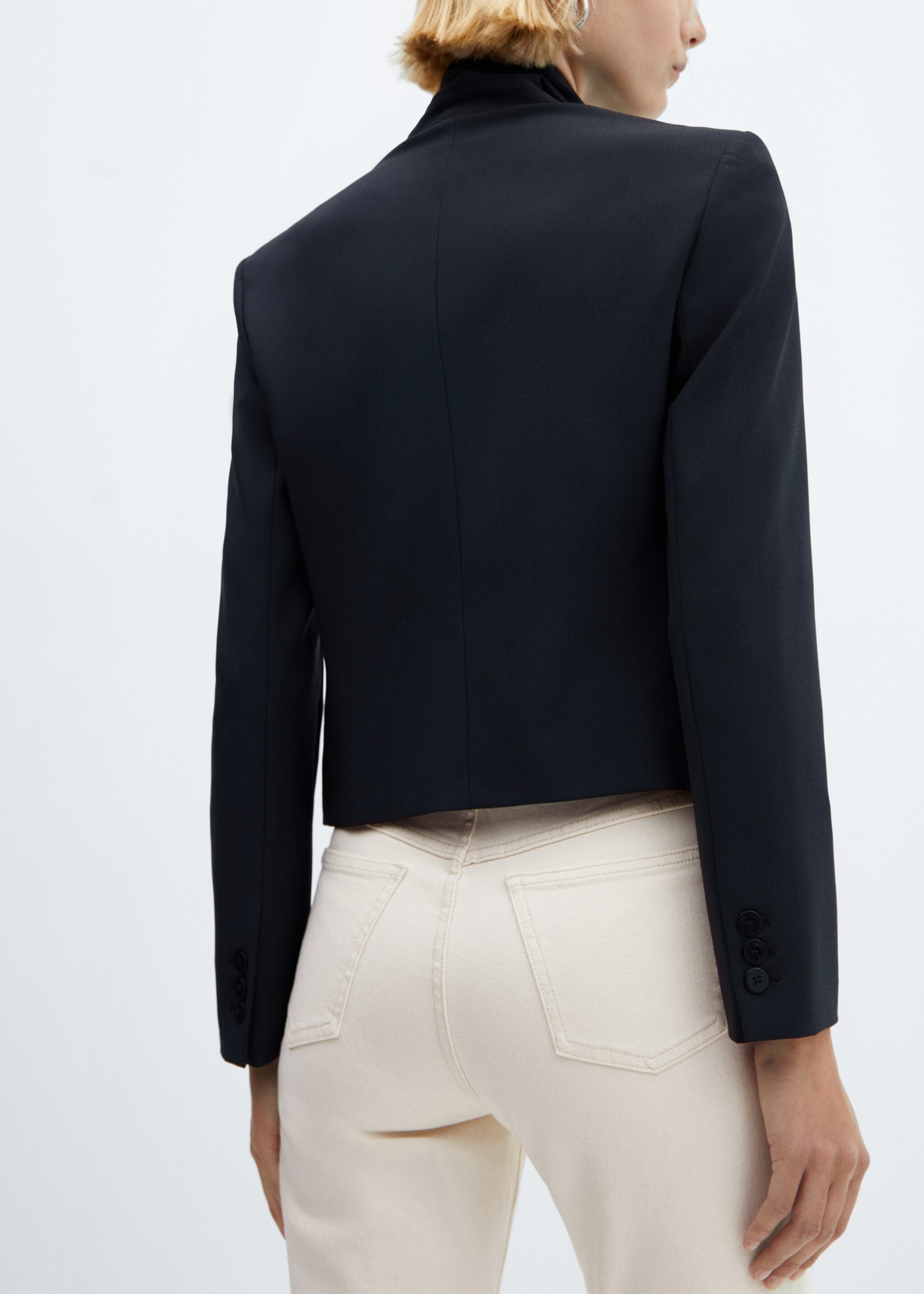 Jeans Newmom confort tiro alto - Detalle del artículo 6, Blanco roto. Ref: 57050290-00.