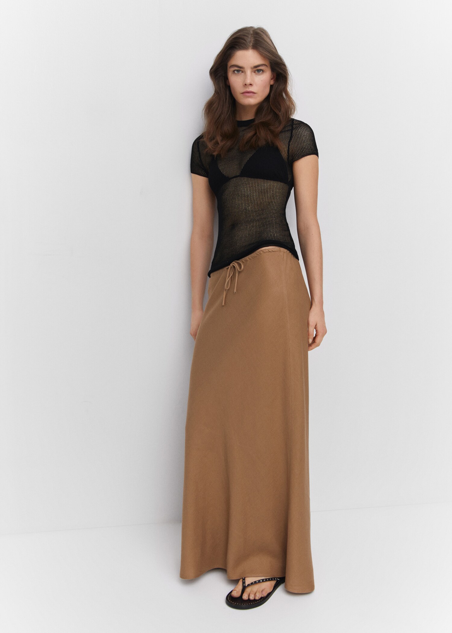 Tie long skirt - Details of the article 6