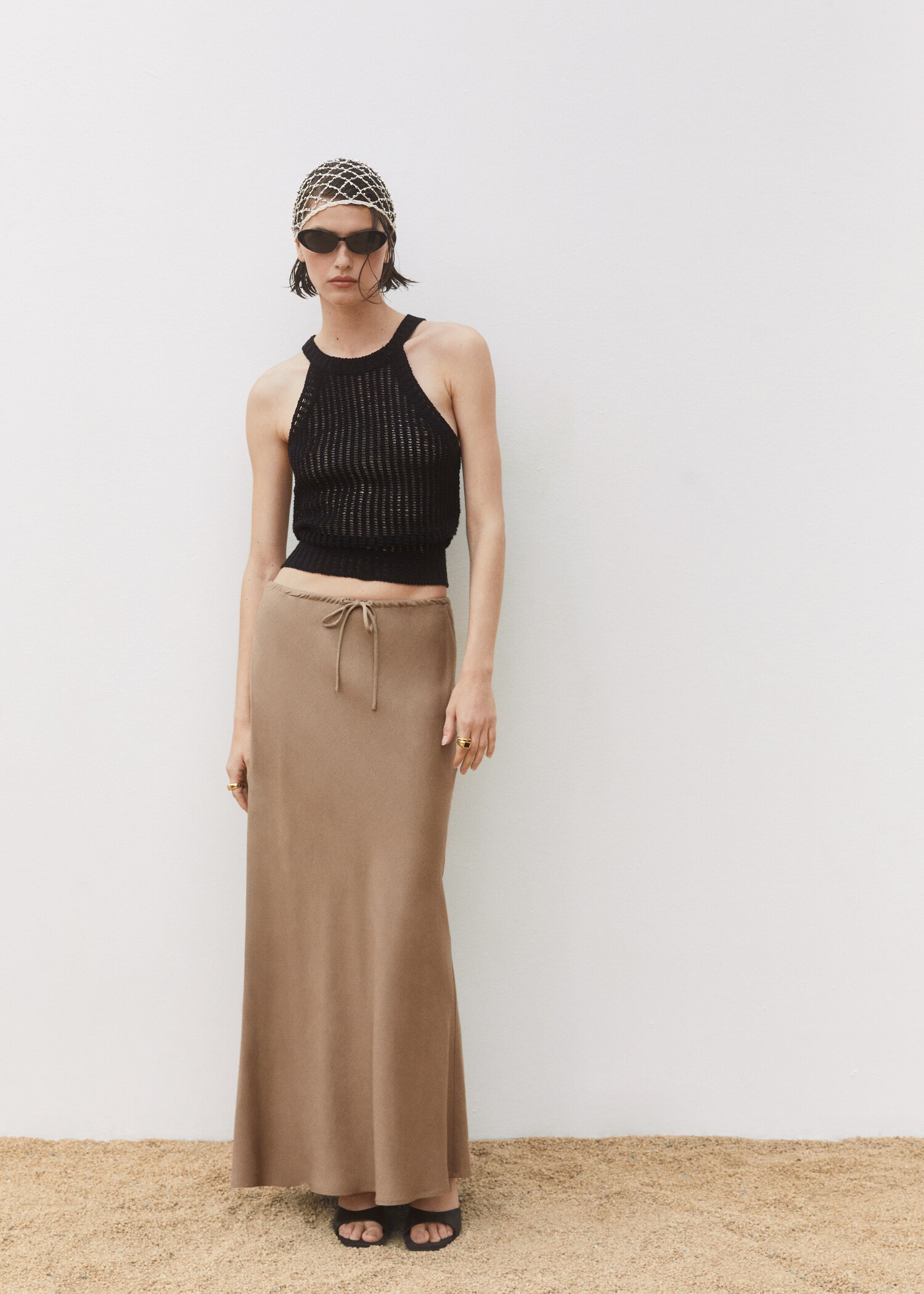 Tie long skirt - Details of the article 7