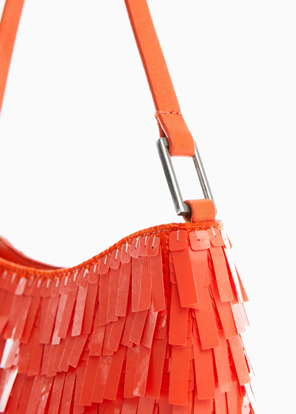 Mango fringe leather bag new arrivals