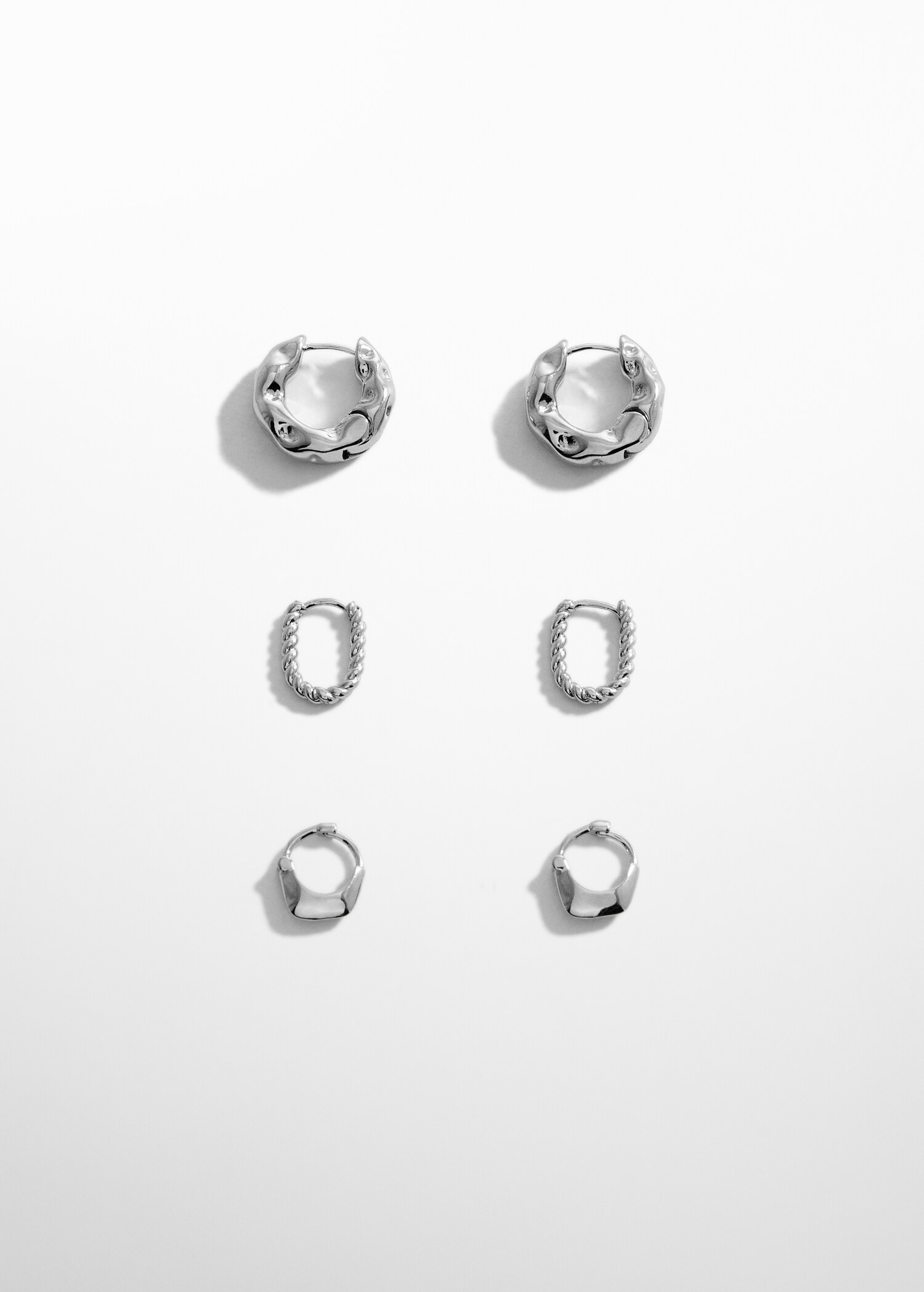 Σετ σκουλαρίκια κρίκοι - Προϊόν χωρίς μοντέλο