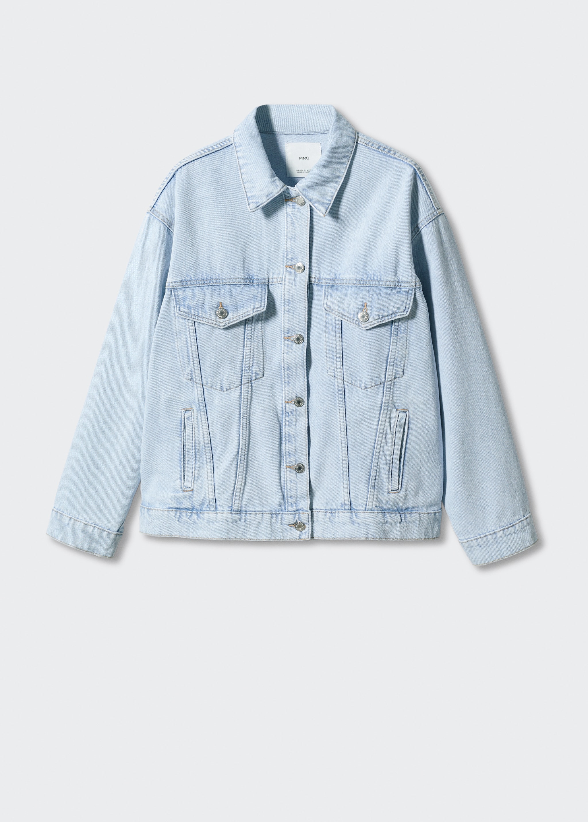 Oversize denim jacket Women MANGO Syria