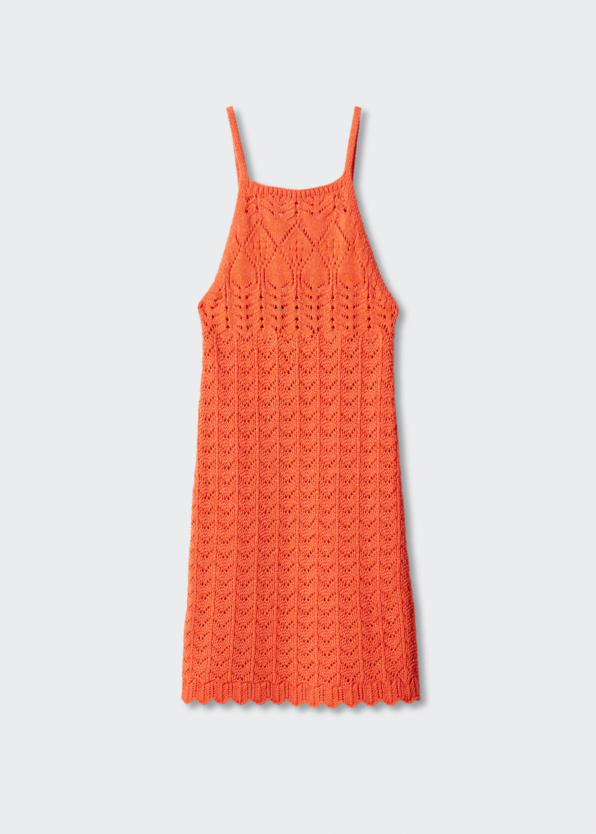 Halter-neck knitted dress - Article without model
