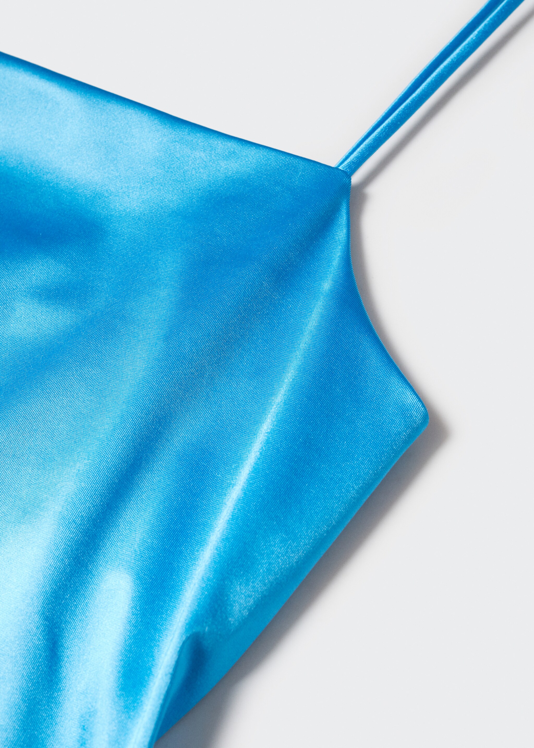 Vestido corto satinado - Detalle del artículo 8