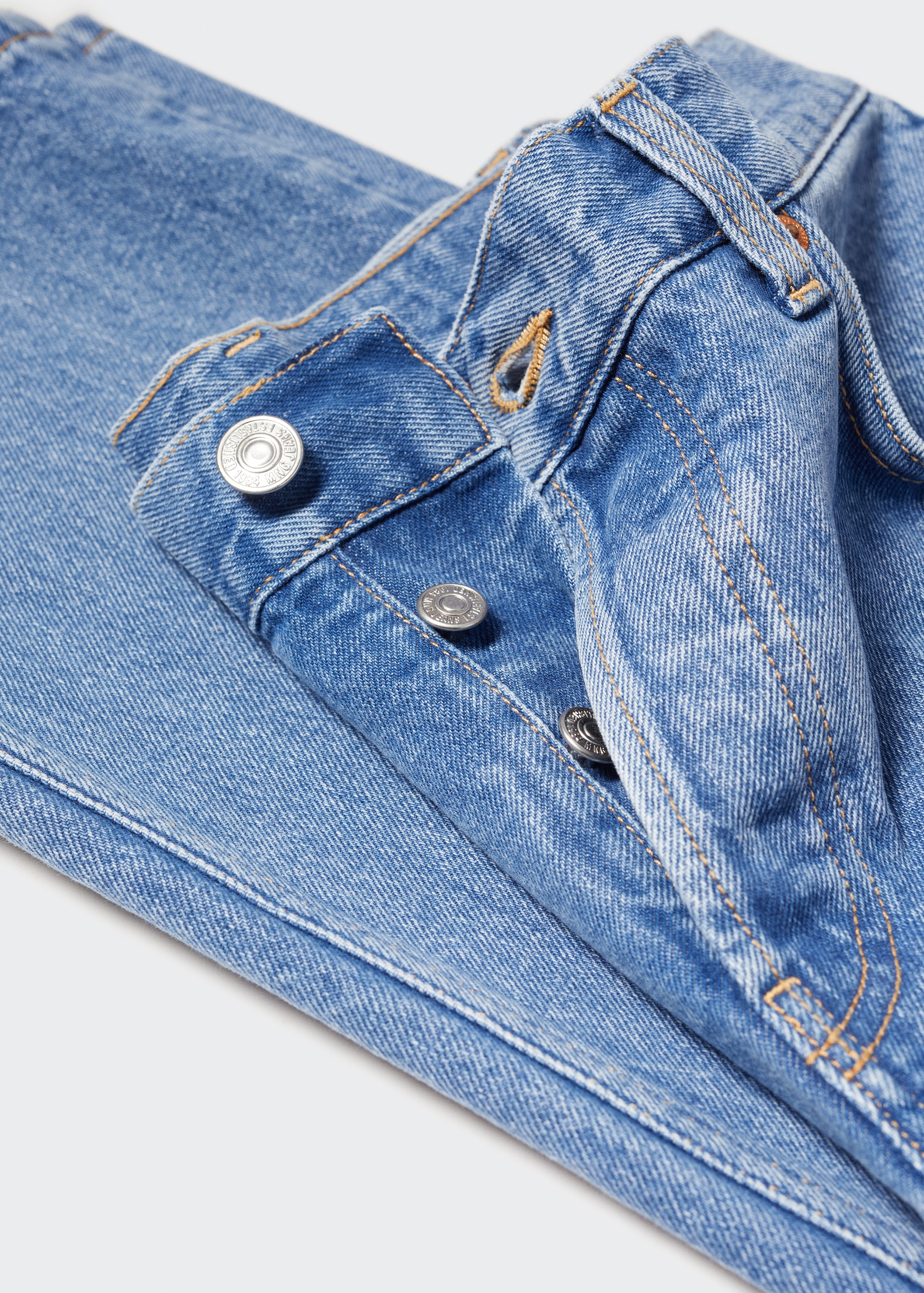 Jeans retos com cintura de altura média - Pormenor do artigo 8