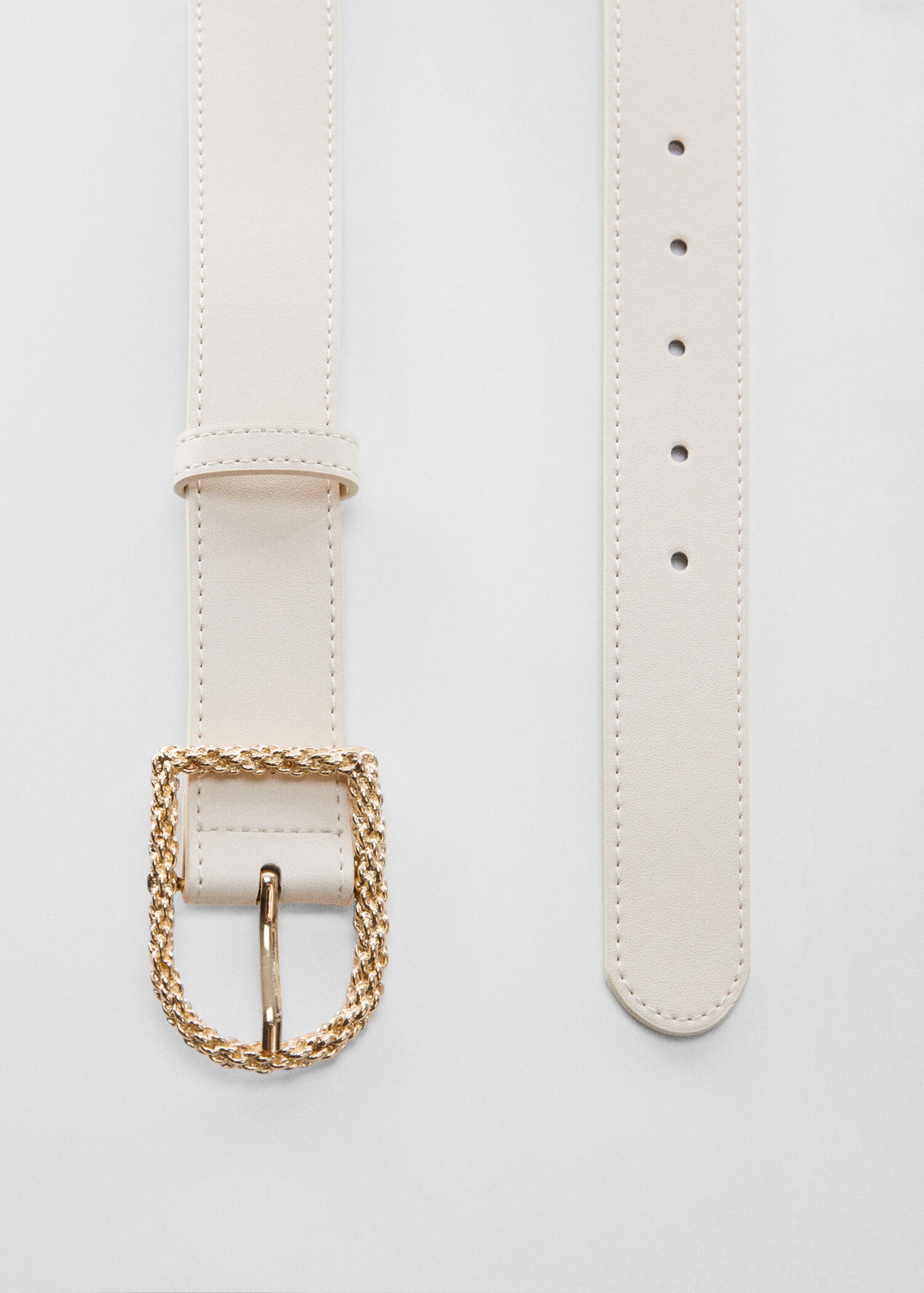 Braided belt with buckle - Details of the article 1