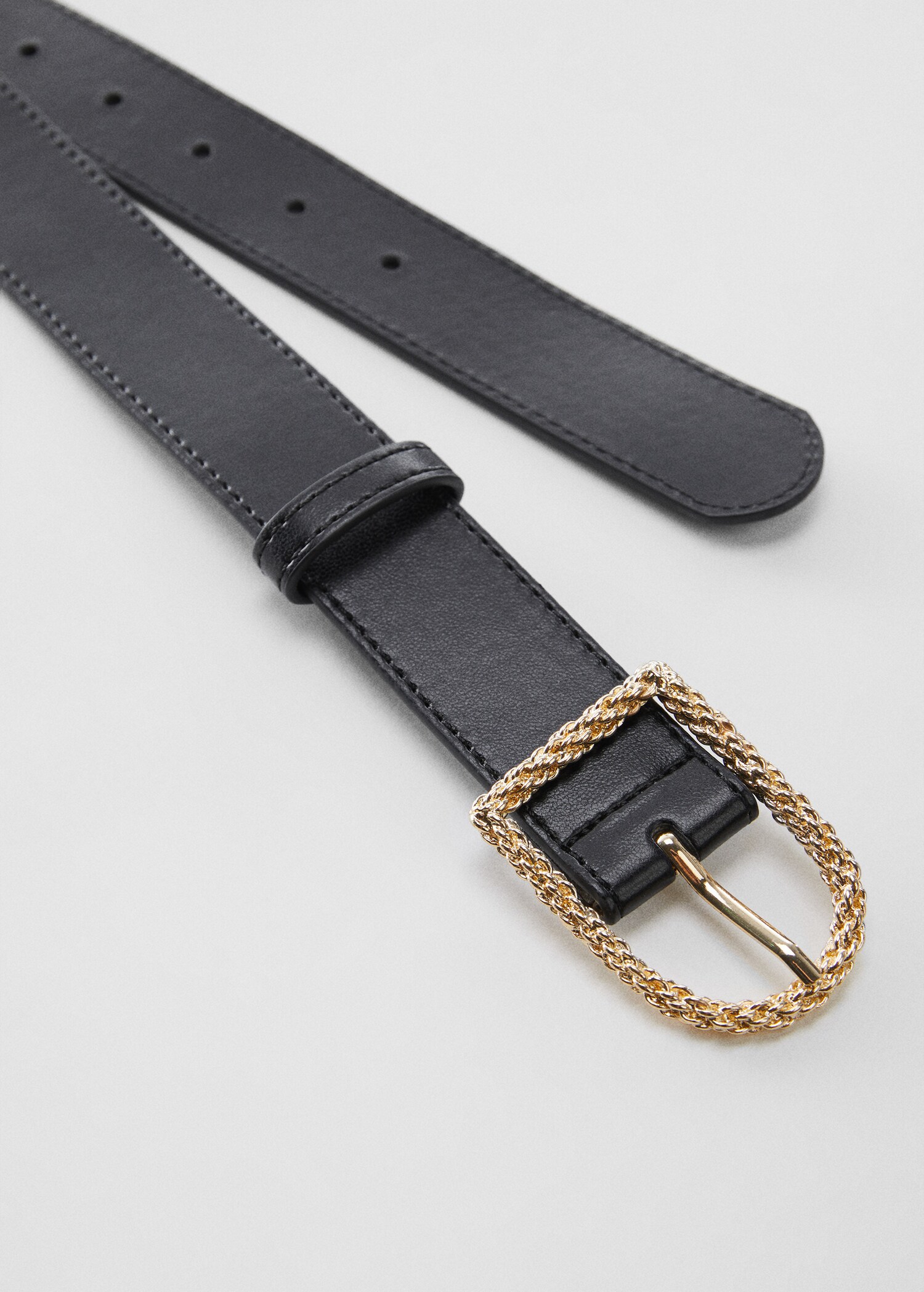 Braided belt with buckle - Details of the article 1
