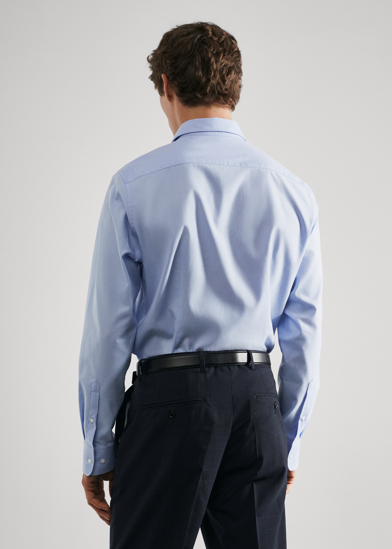 Slim Fit-Oberhemd aus Baumwoll-Popeline - Rückseite des Artikels