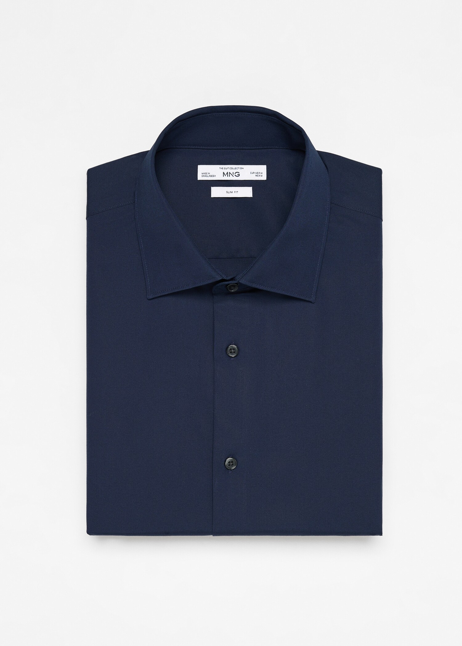Slim Fit-Oberhemd aus Baumwoll-Popeline - Detail des Artikels 8