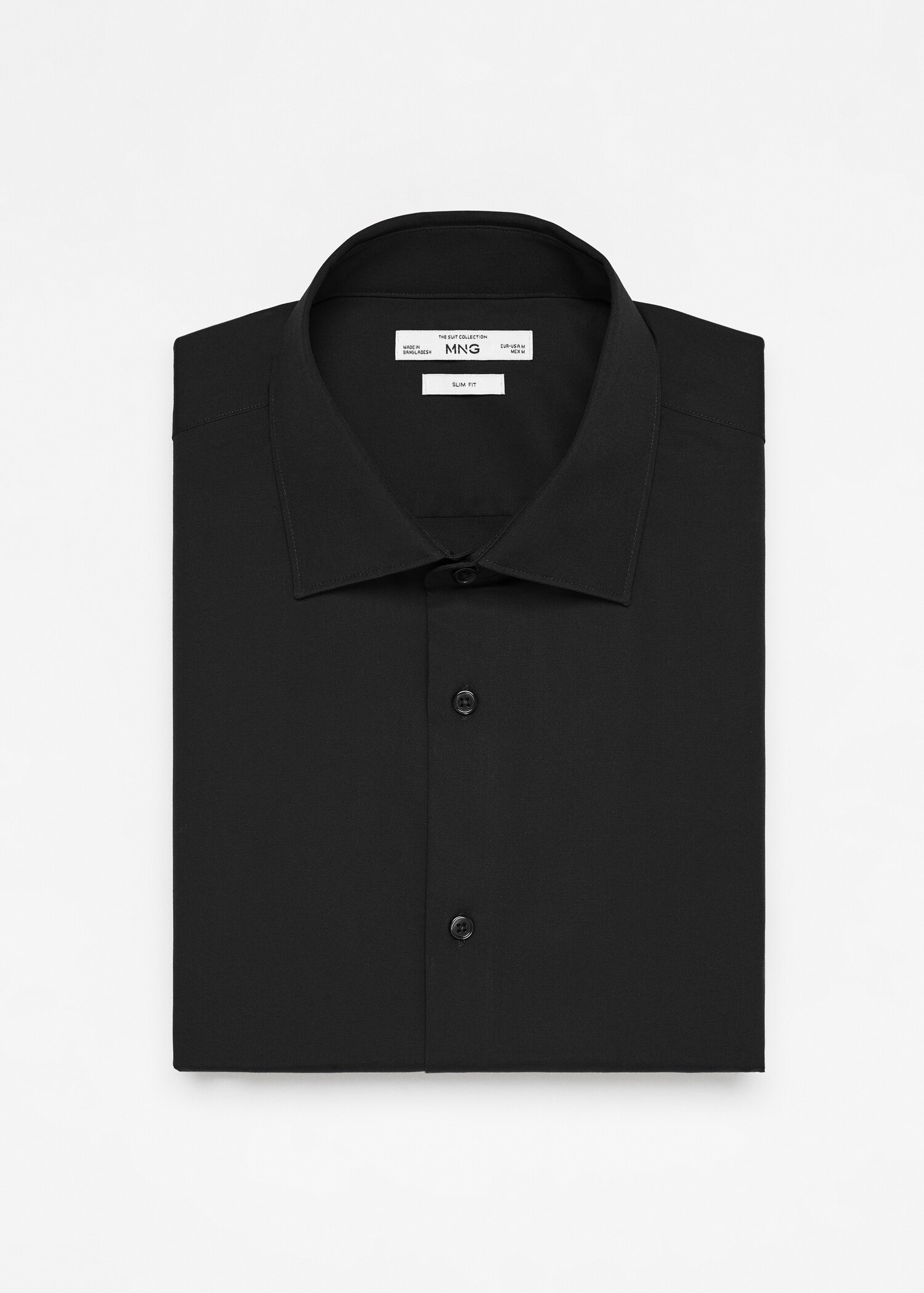 Slim Fit-Oberhemd aus Baumwoll-Popeline - Detail des Artikels 8
