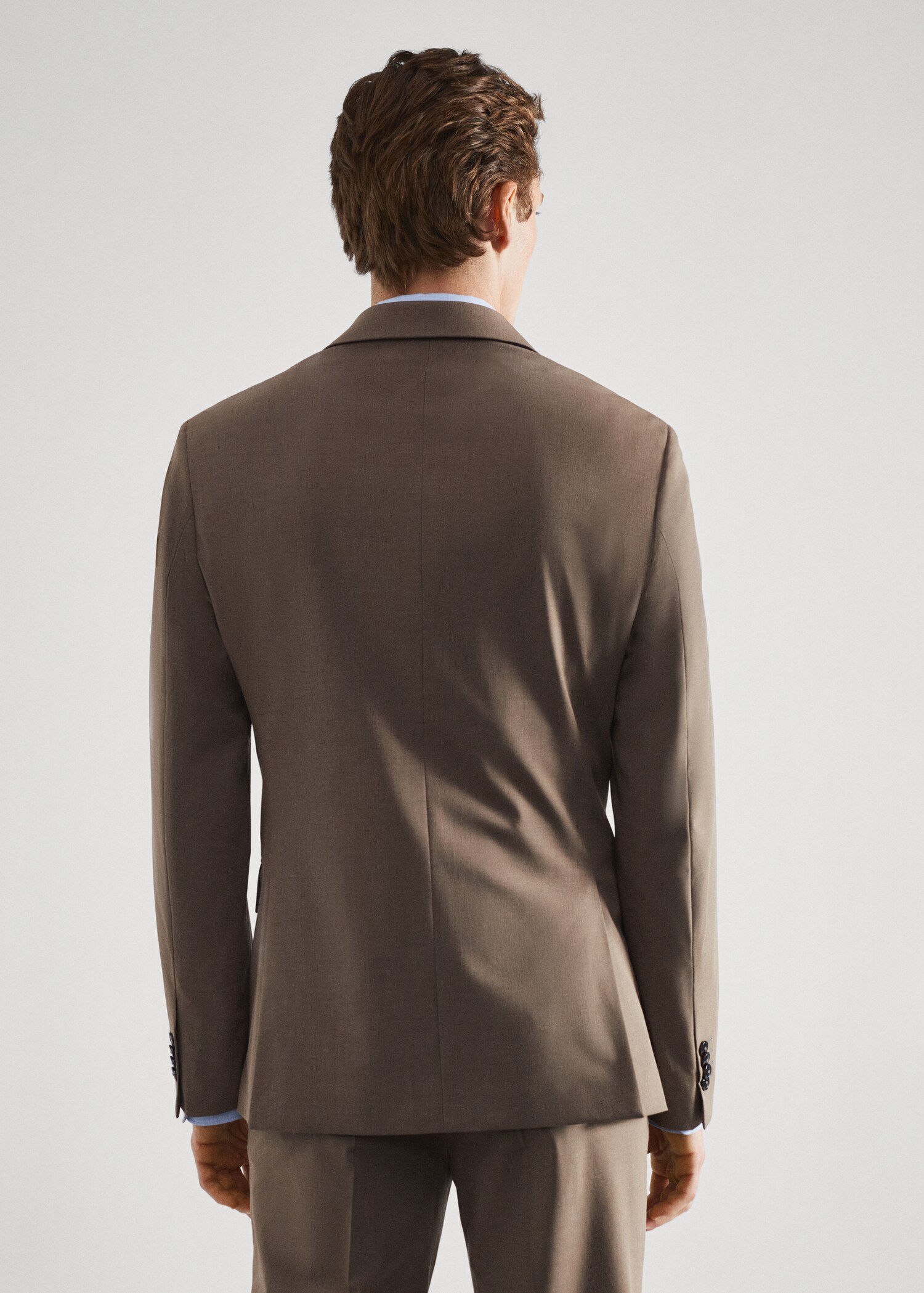 Stretch fabric slim-fit suit jacket - Reverse of the article