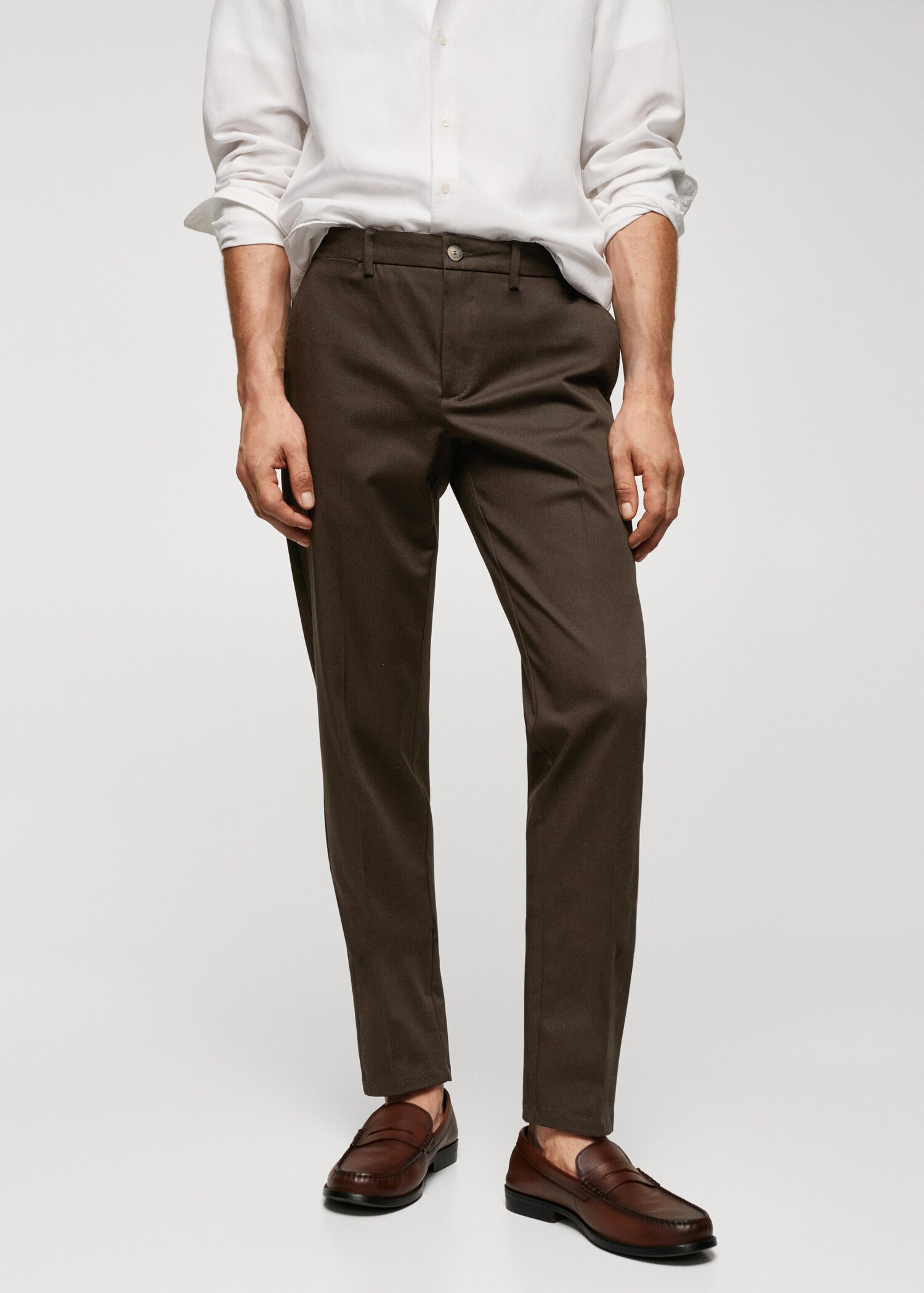 Pantalon chino slim fit - Plan moyen