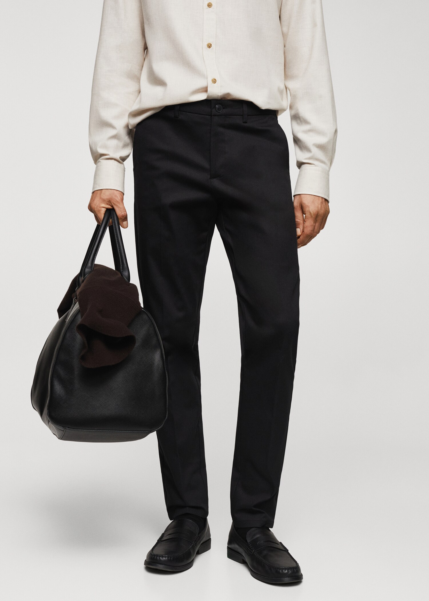 Pantalon chino slim fit - Plan moyen