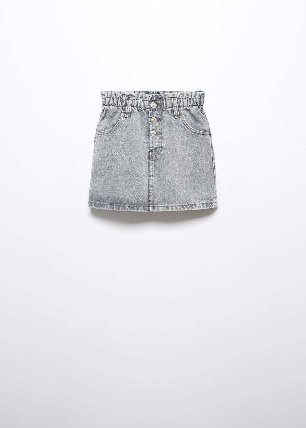 Black paperbag denim skirt sales