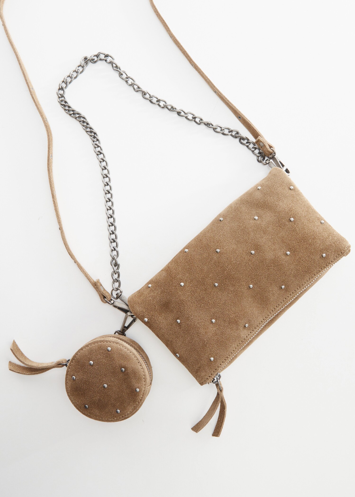 Cross-body suede bag - Details of the article 1
