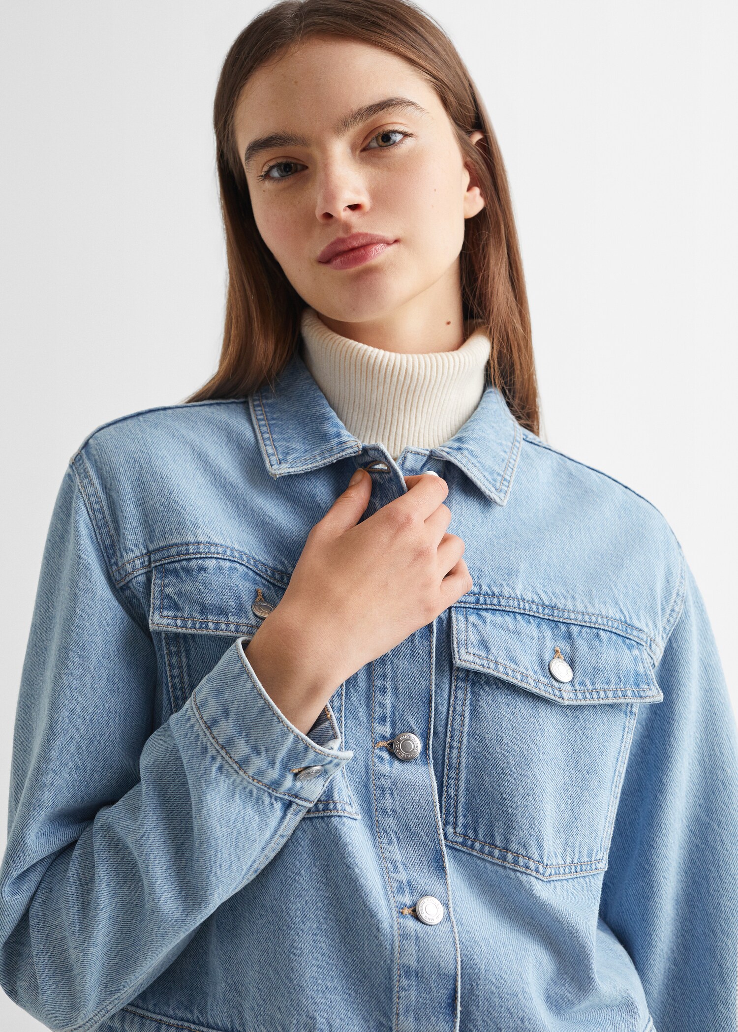 Cazadora crop denim - Detalle del artículo 1