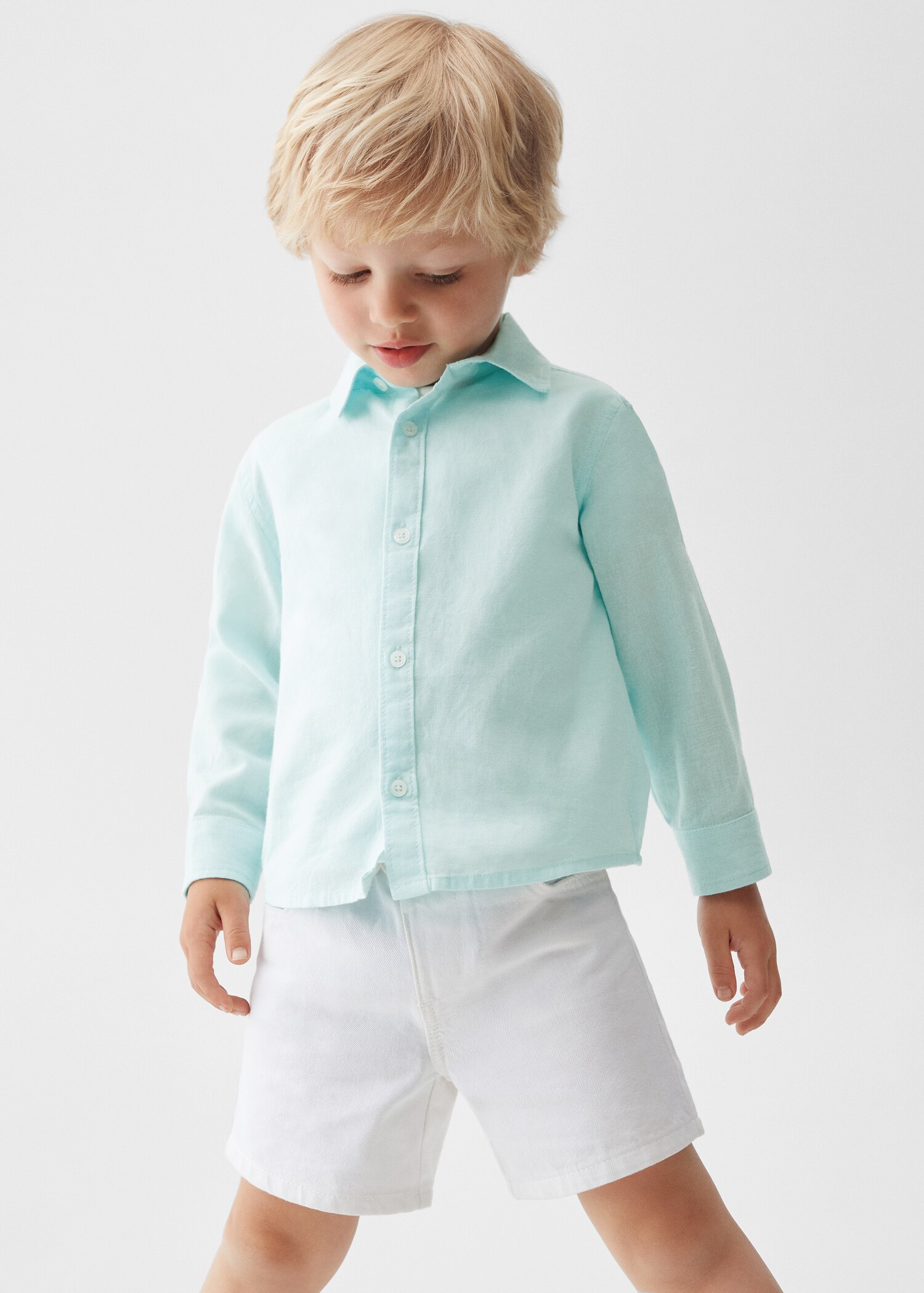Regular-fit linen shirt - Medium plane