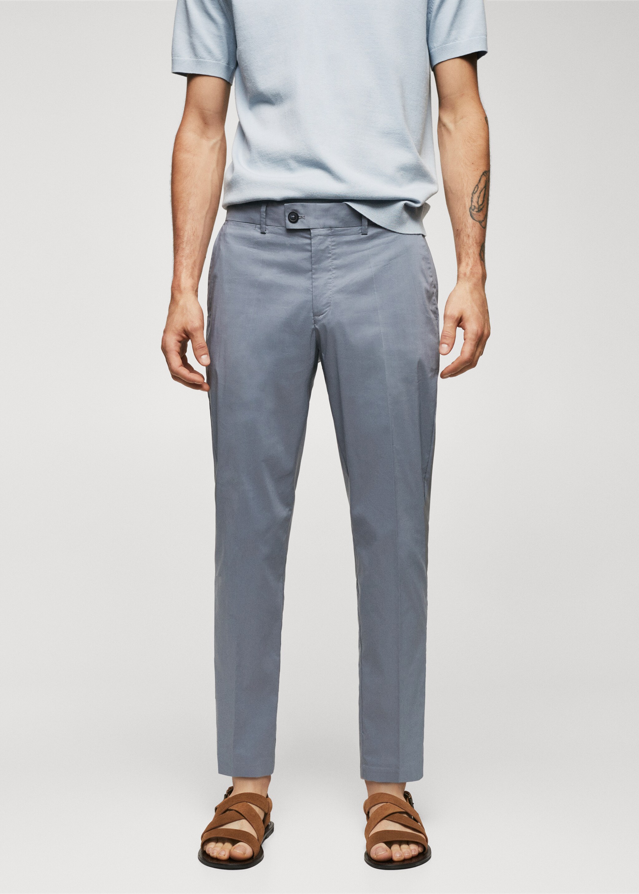 Pamuklu hafif pantolon - Orta plan
