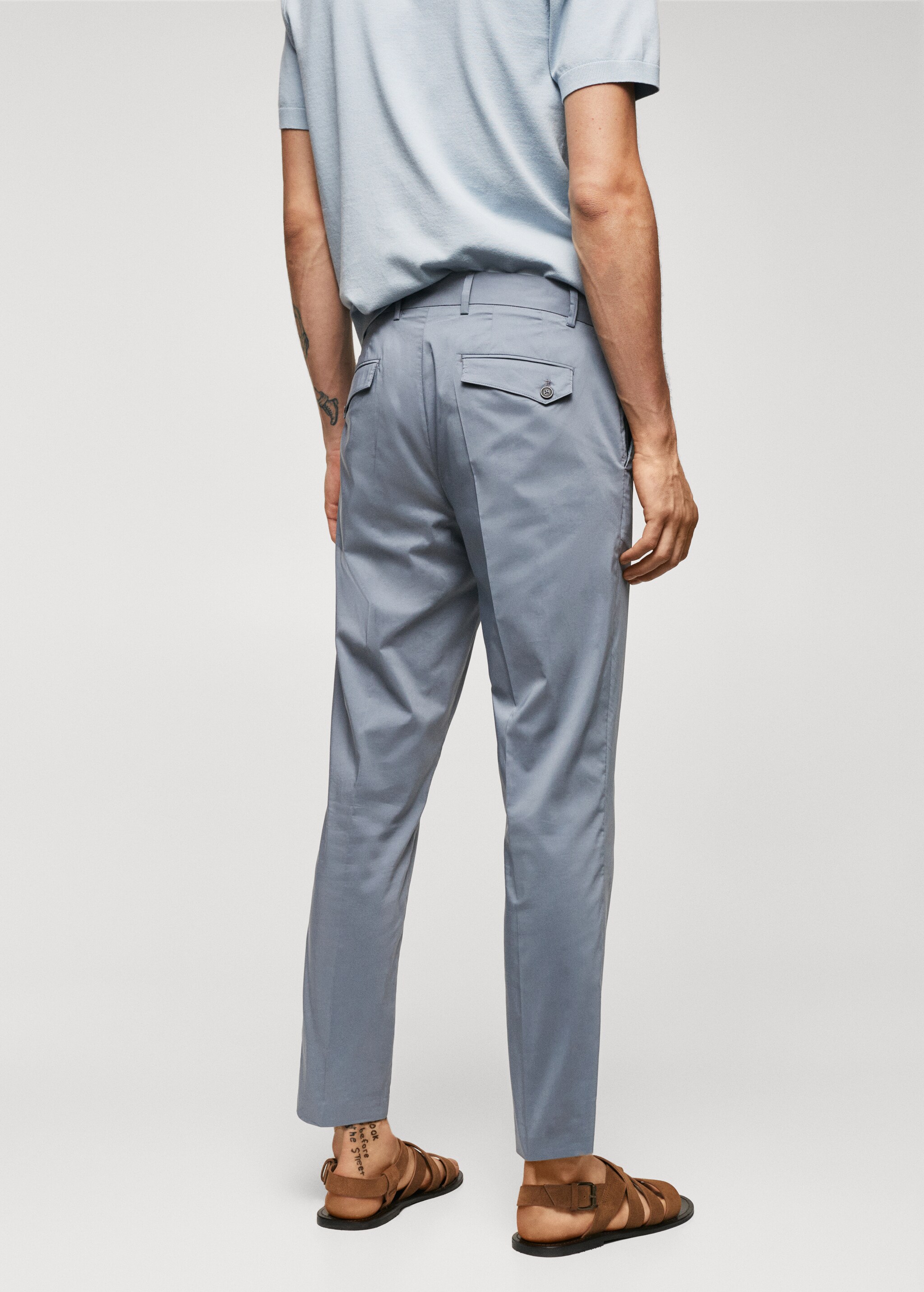 Pamuklu hafif pantolon - Ürünün arkası