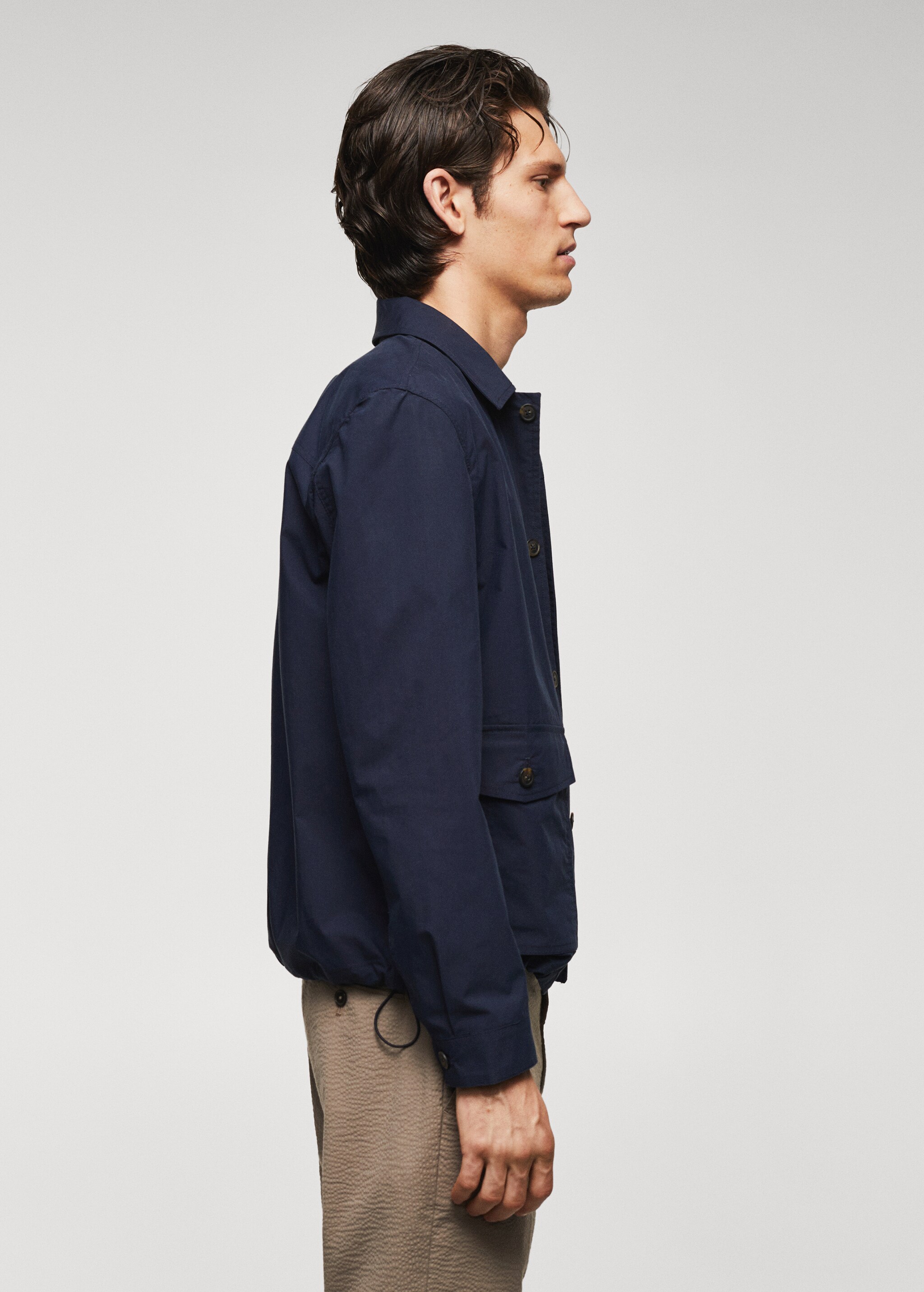 Light cotton jacket with pockets - Details of the article 2
