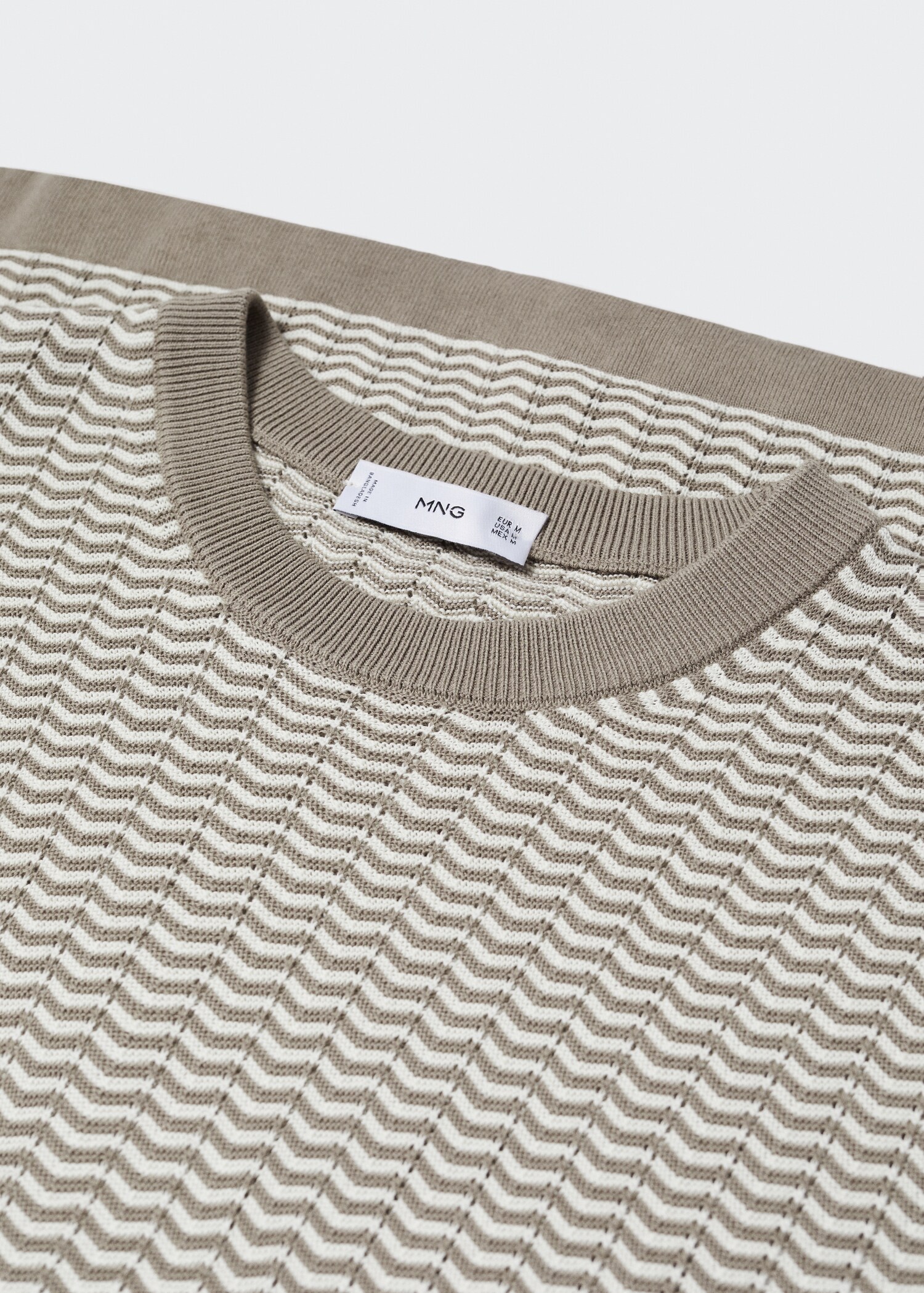 Camiseta 100 algodón estructura zig zag - Detalle del artículo 8